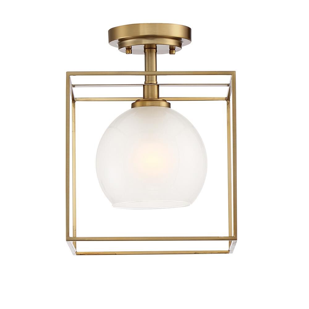 Shown in Brushed Gold finish and Clear Polished Outside Etched Inside glass and Clear Polished Outside Etched Inside shade