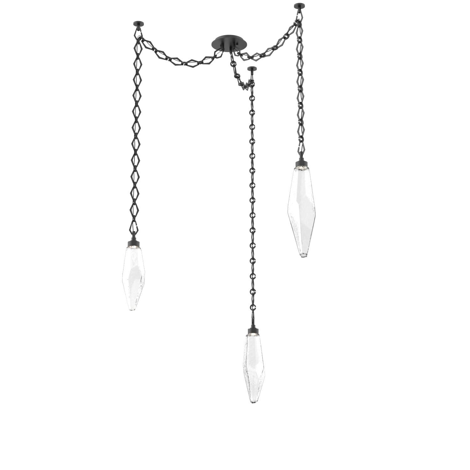 Levi Wilson Rock Crystal 14 Inch Multi Pendant Light by Hammerton Studio