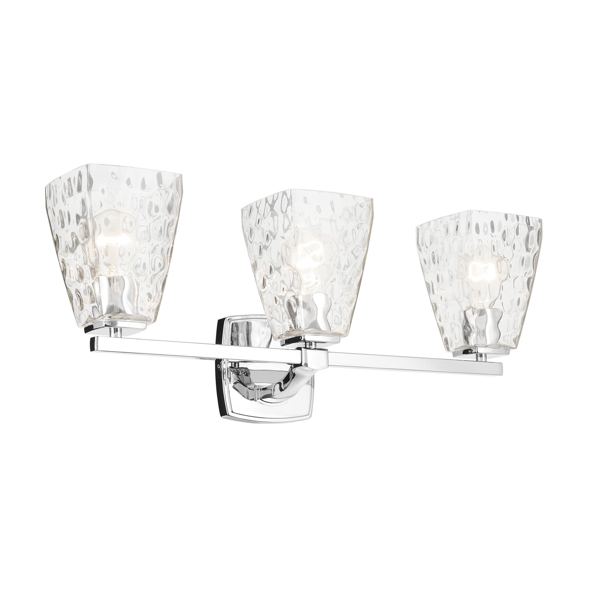 Shown in Chrome finish and Clear Water glass