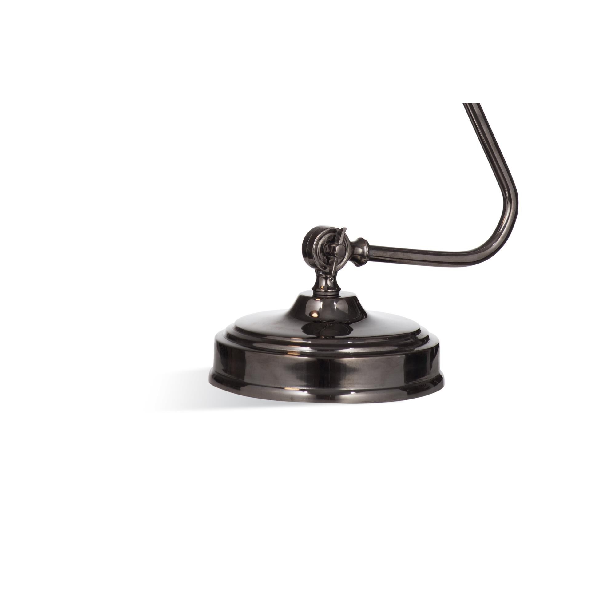 Shown in Black Nickel finish and Black Nickel shade