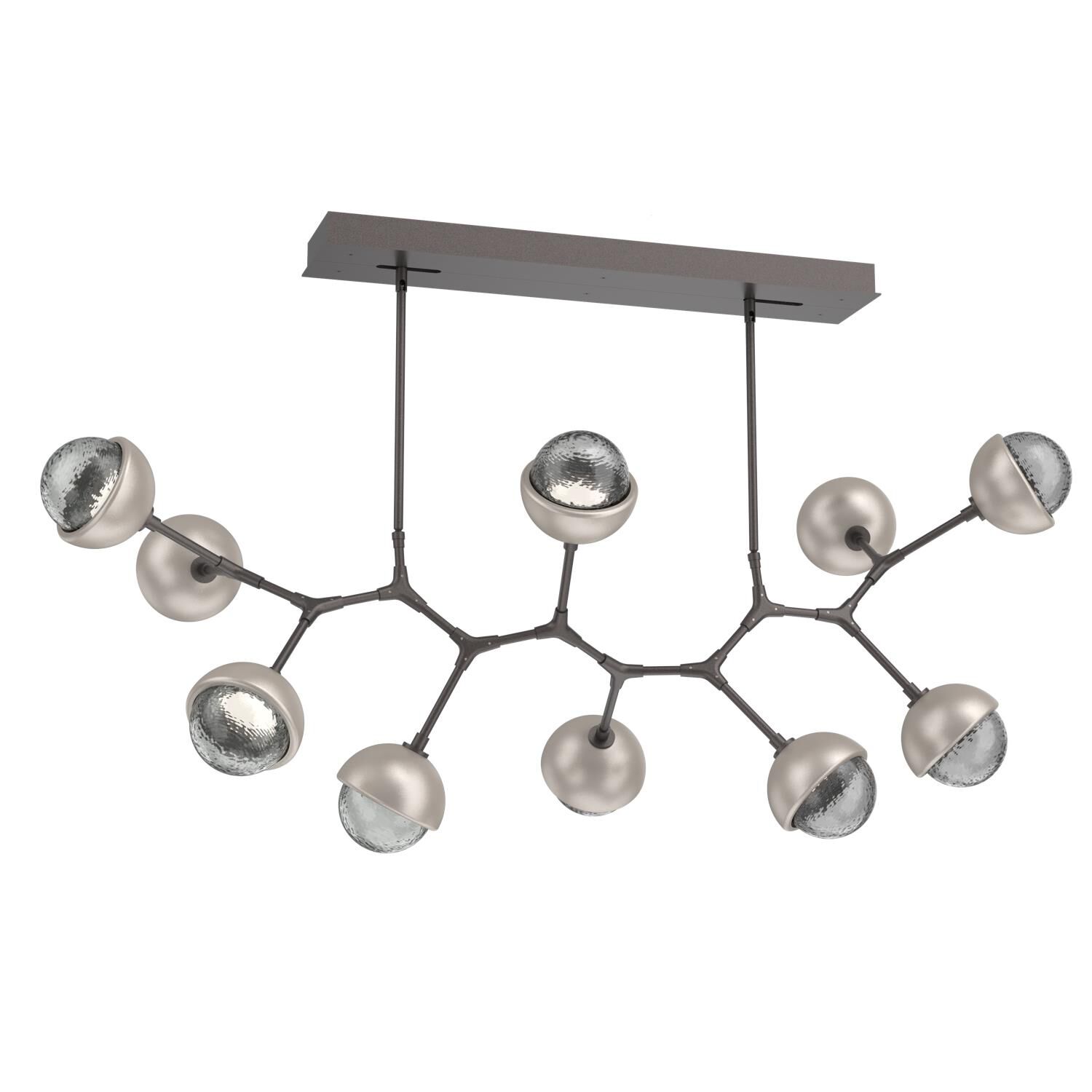 Levi Wilson Cabochon 56 Inch Linear Suspension Light by Hammerton Studio