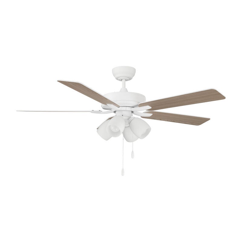 52 Inch Ceiling Fan with Light Kit by Meridian Lighting