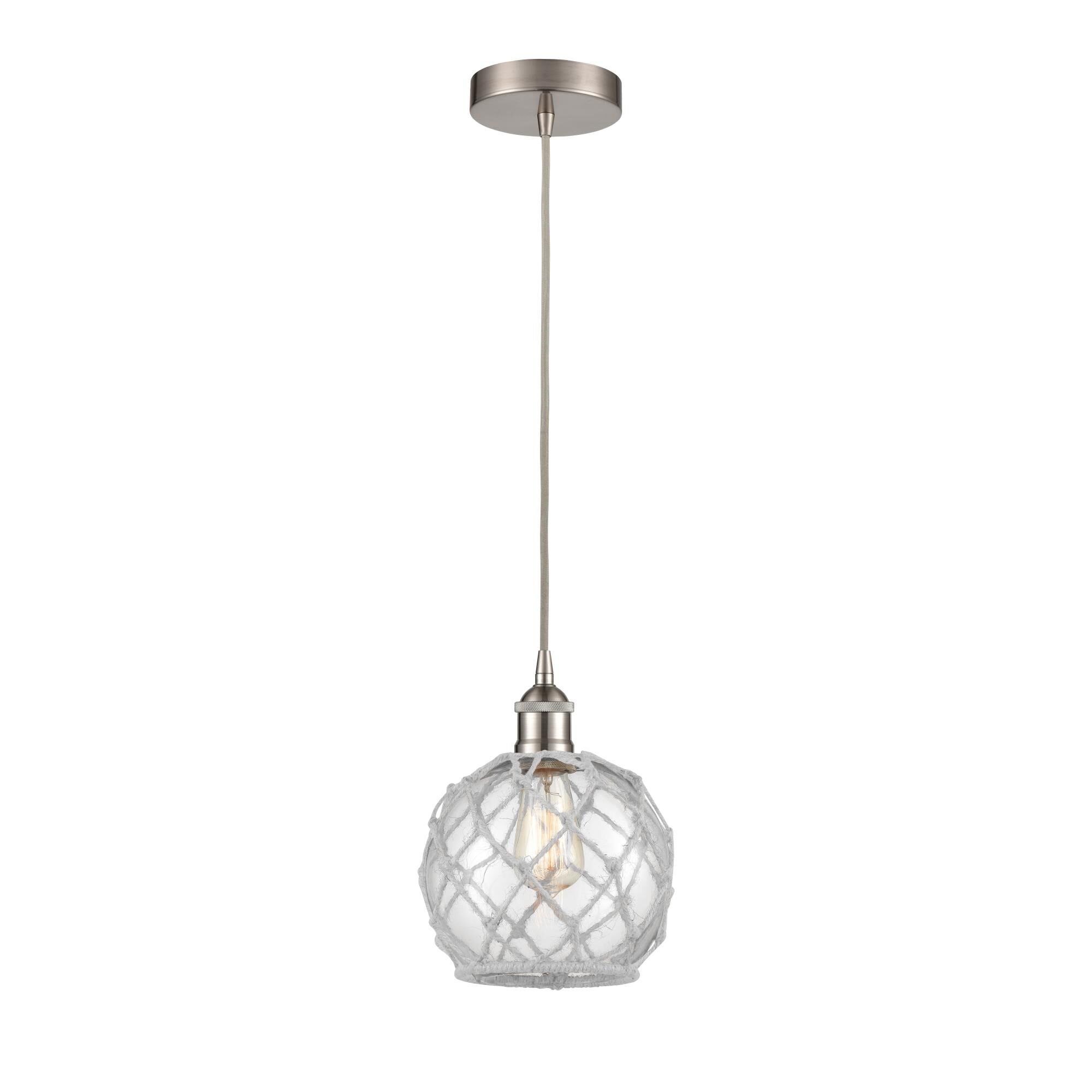 Innovations Lighting Bruno Marashlian Farmhouse Rope 8 Inch Mini Pendant