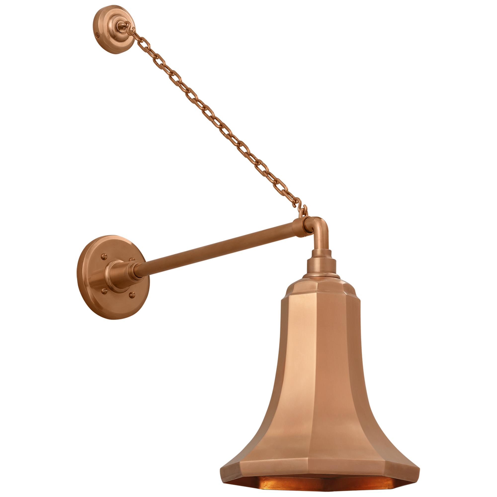 Shown in Soft Copper finish and Copper shade