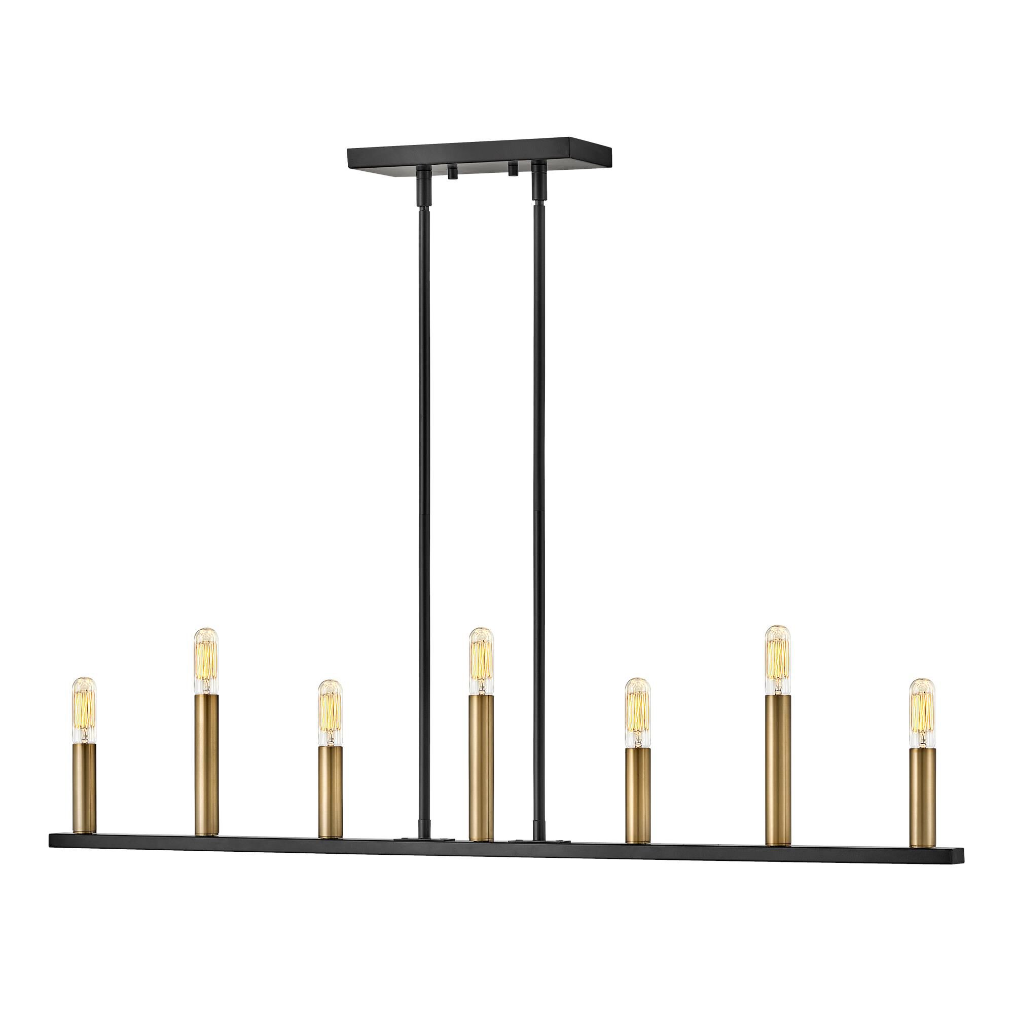 Lazlo 40 Inch 7 Light Linear Suspension Light by Lark