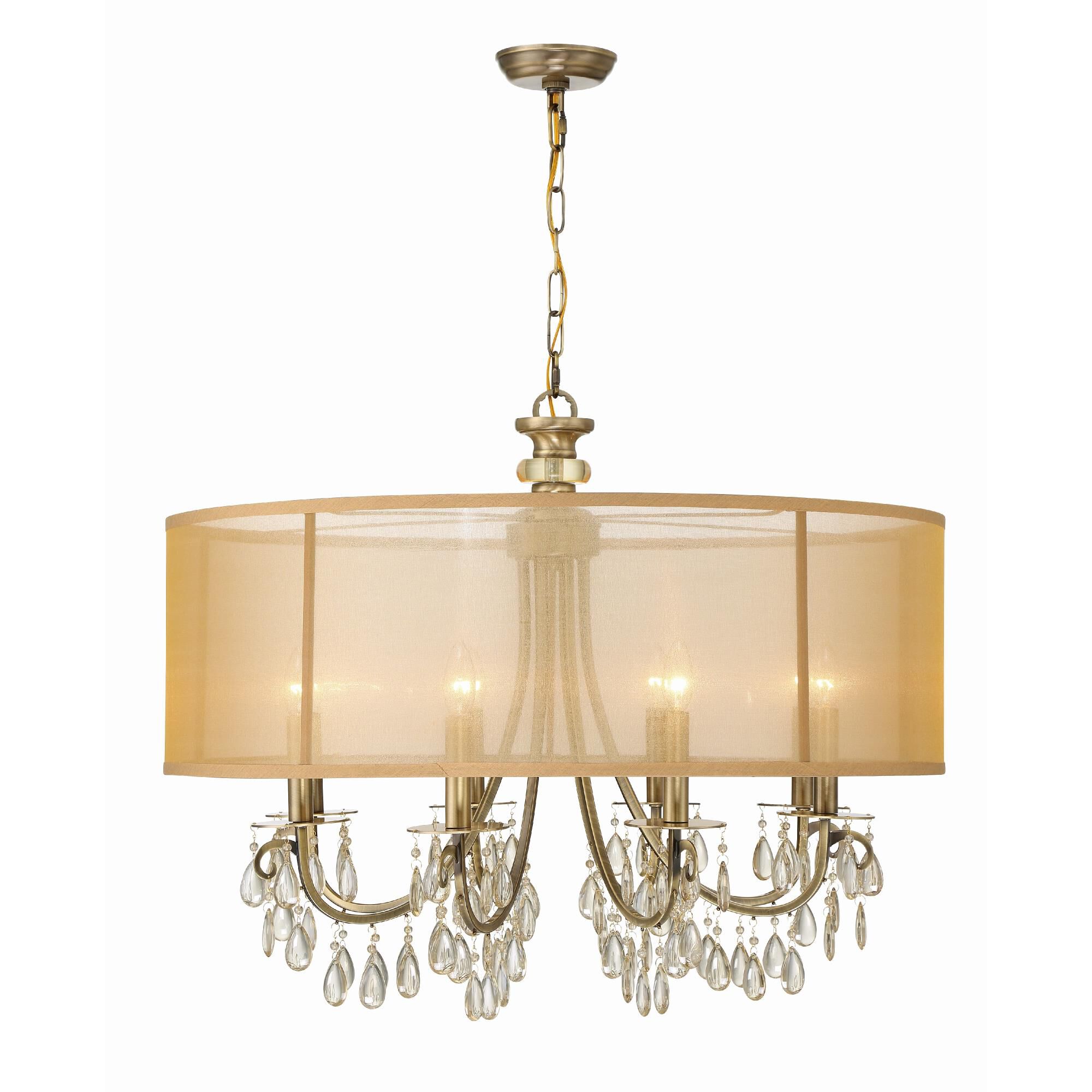 Hampton 32 Inch 8 Light Chandelier by Crystorama