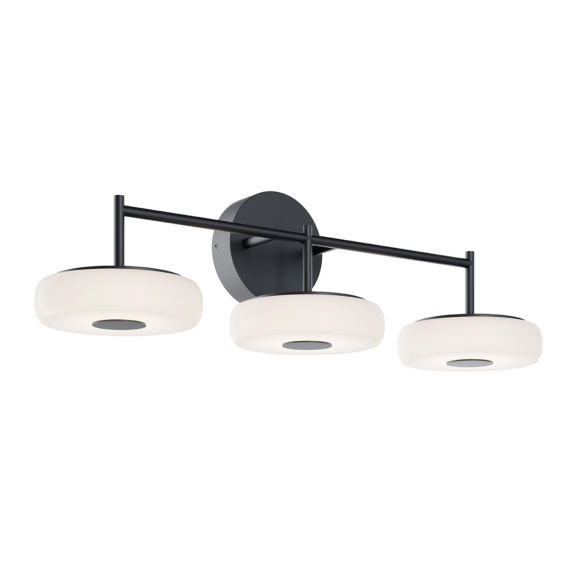 Shown in Black finish and White shade