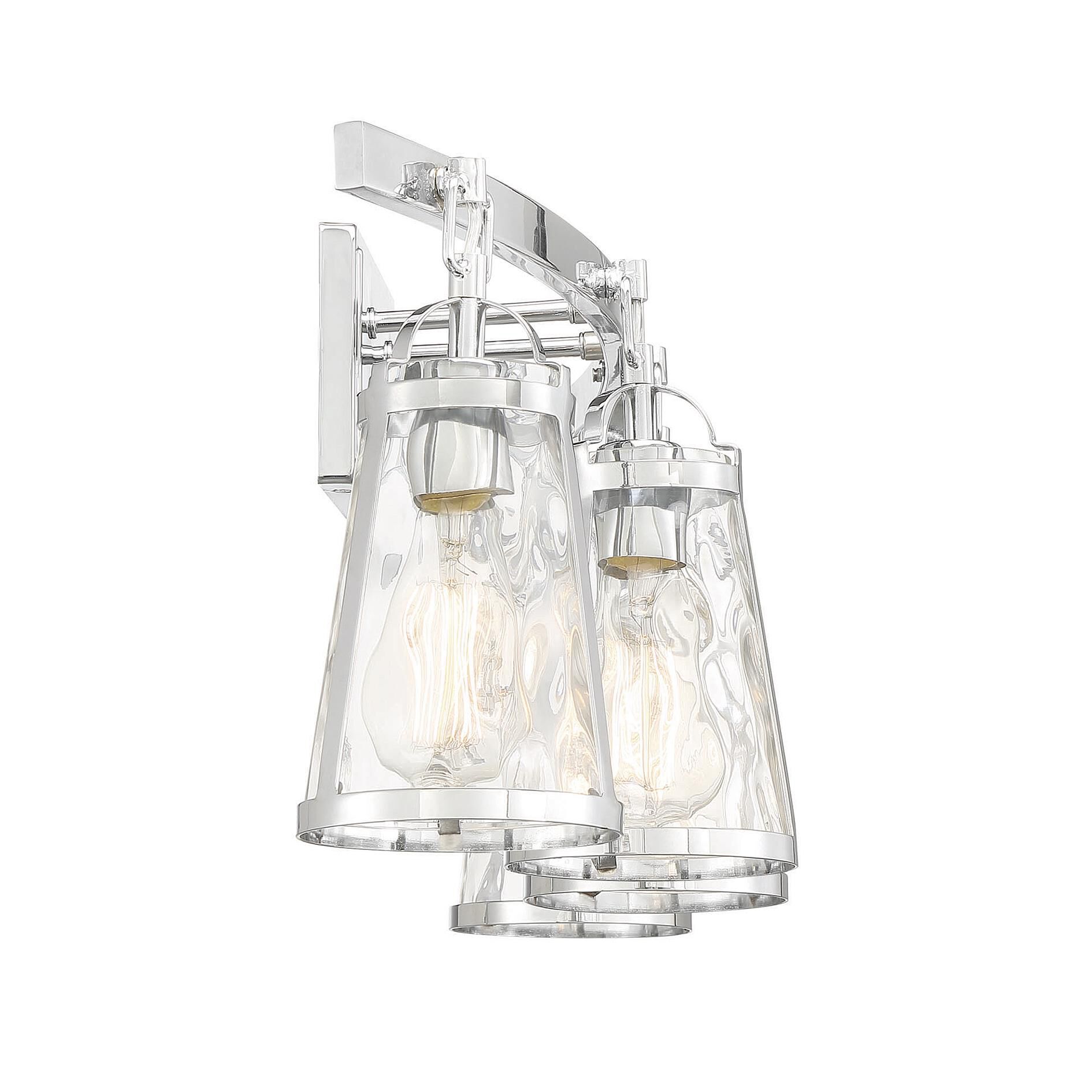 Shown in Polished Chrome finish and Water glass