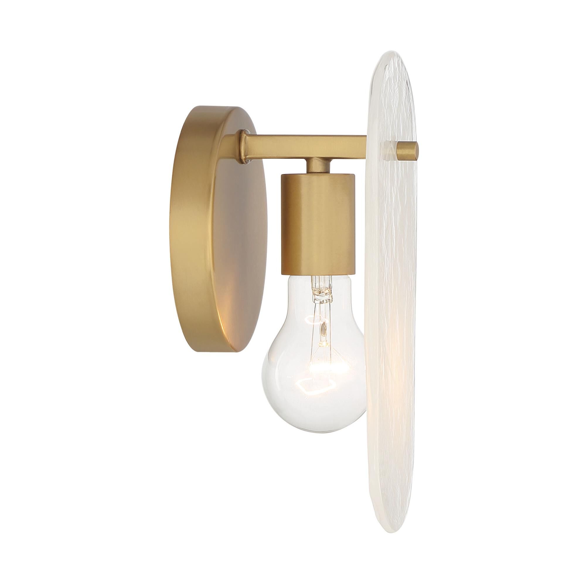 Shown in Legacy Brass finish and Clear glass and Alabster Glass shade