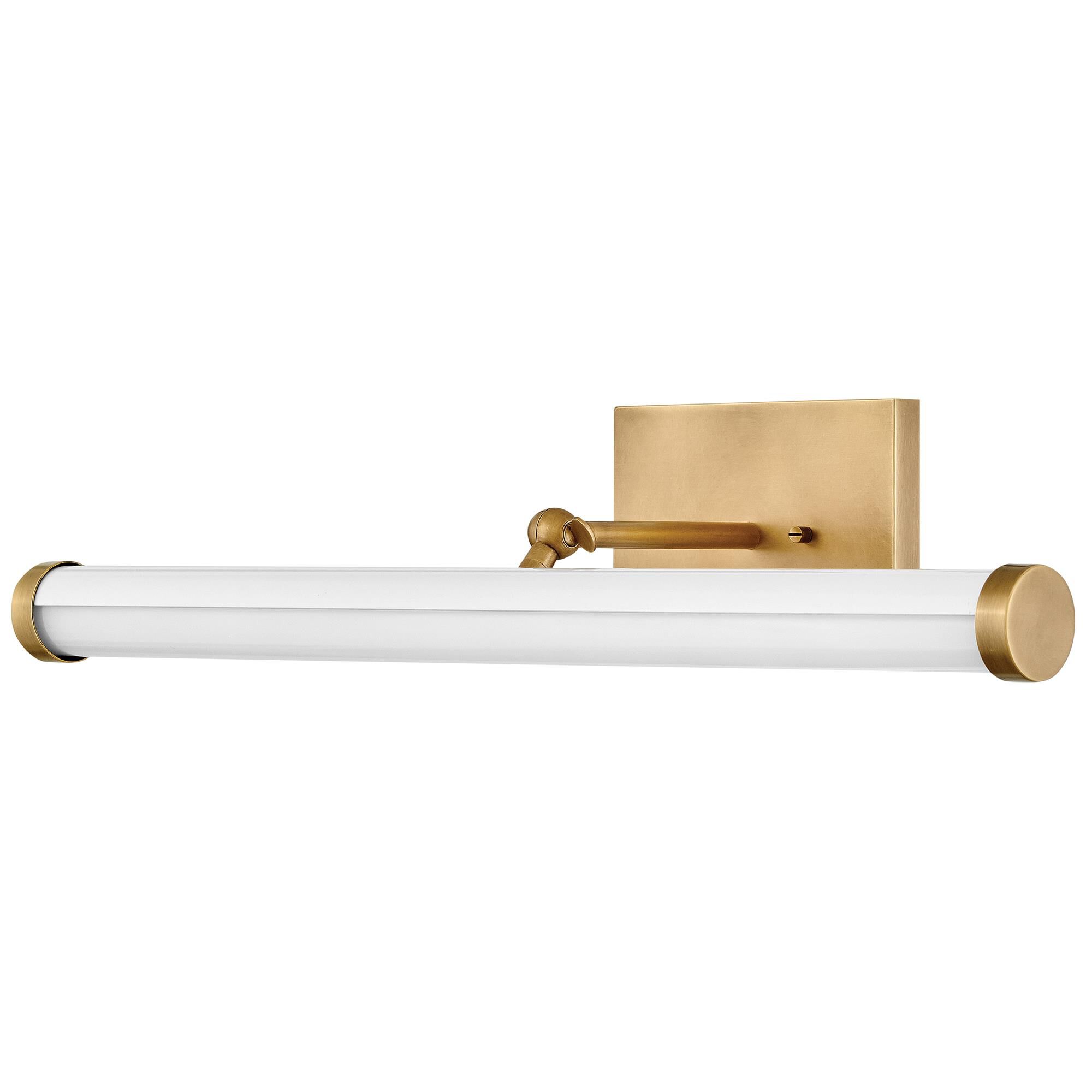 Shown in Heritage Brass finish and Acrylic Lens glass and Gloss White accent