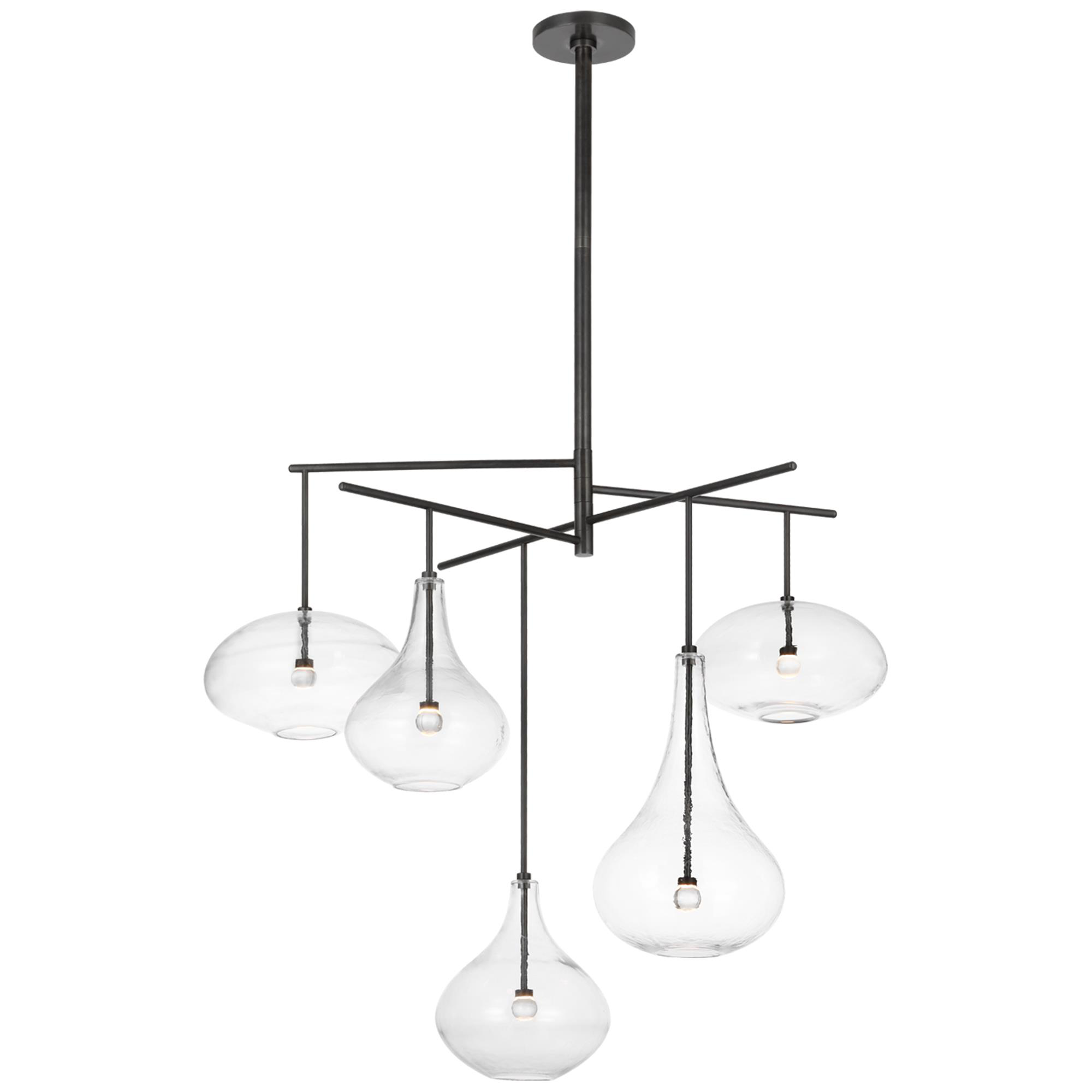 Shown in Gun Metal finish and Clear glass
