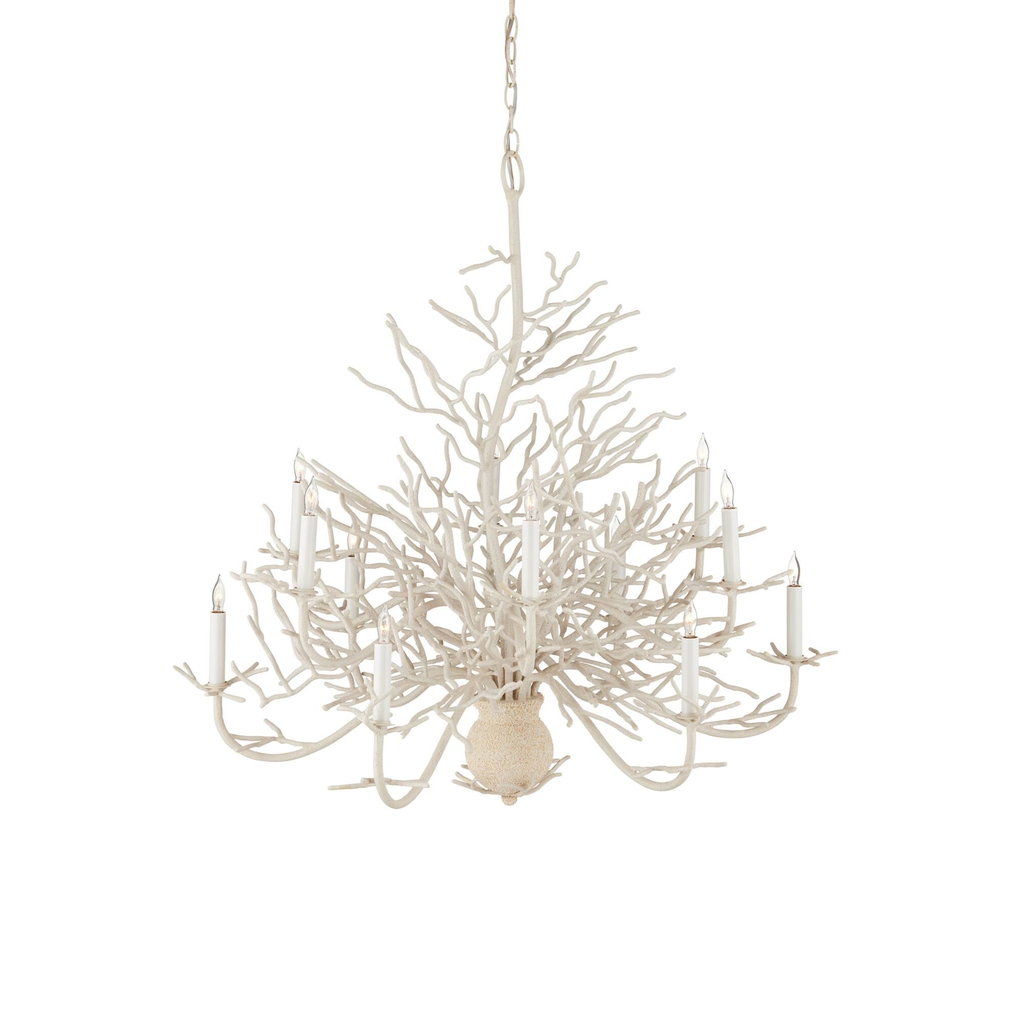 Seaward 39 Inch 12 Light Chandelier by Currey and Company