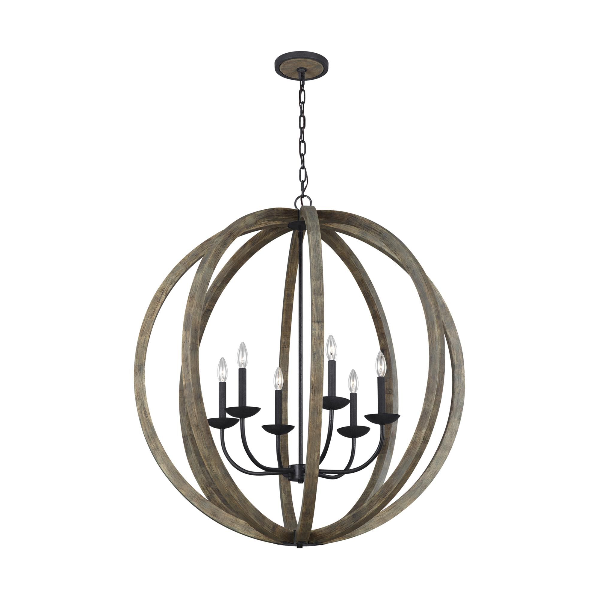 Shown in Weathered Oak Wood - Antique Forged Iron finish
