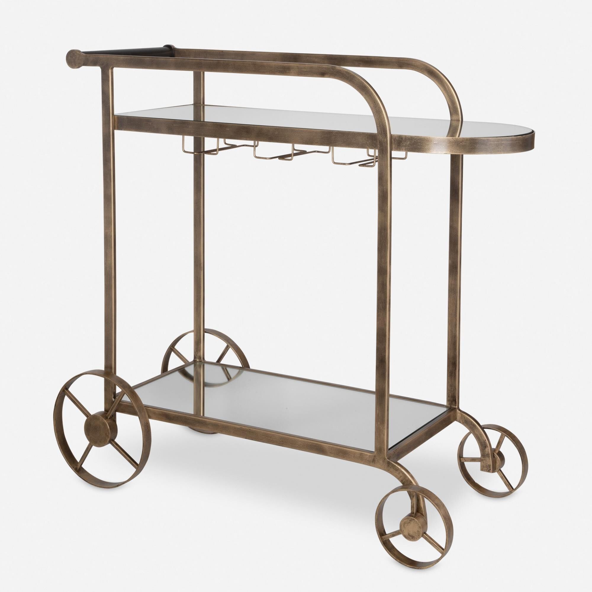 Carrinho 38 Inch Bar Cart by Uttermost