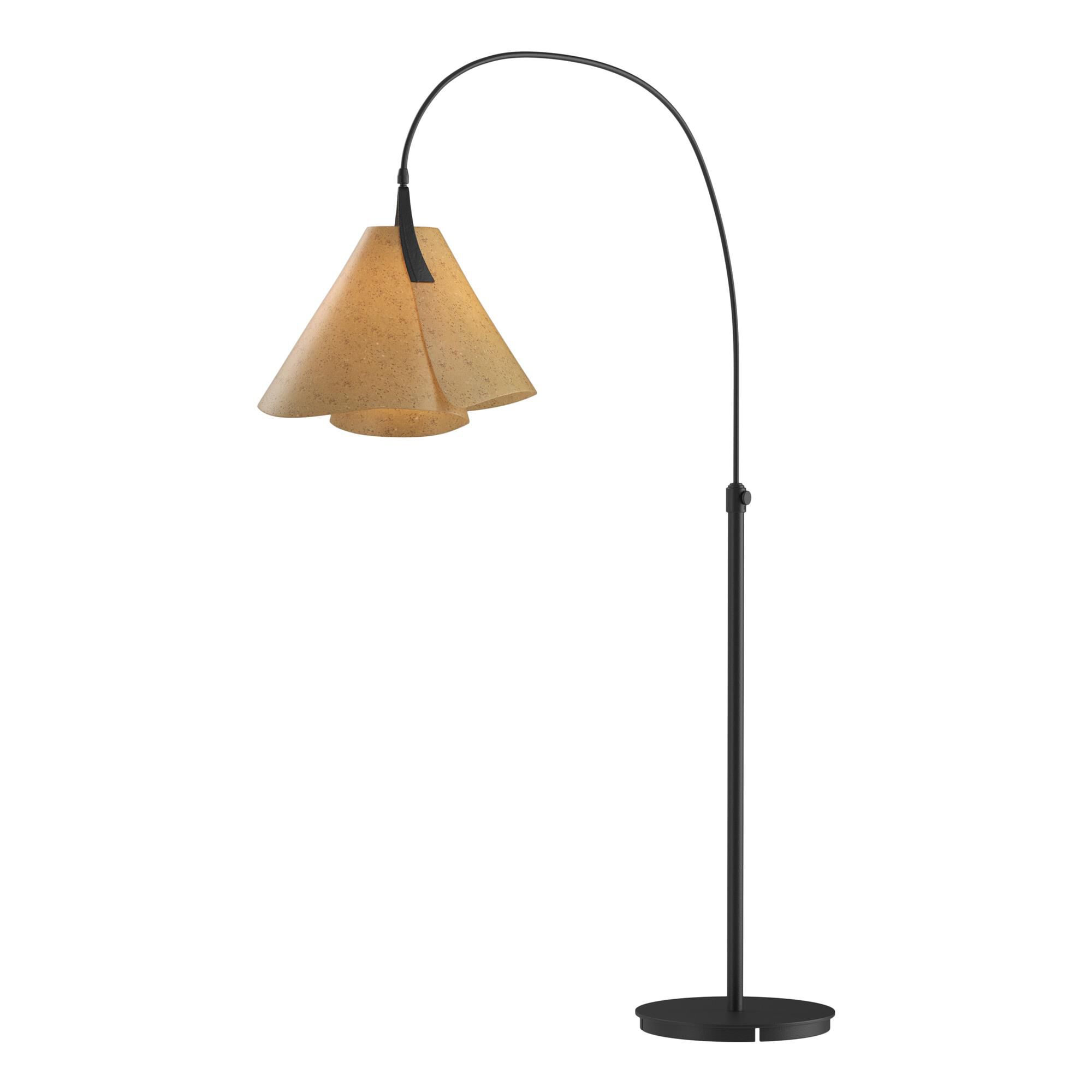 Shown in Black finish and Cork shade