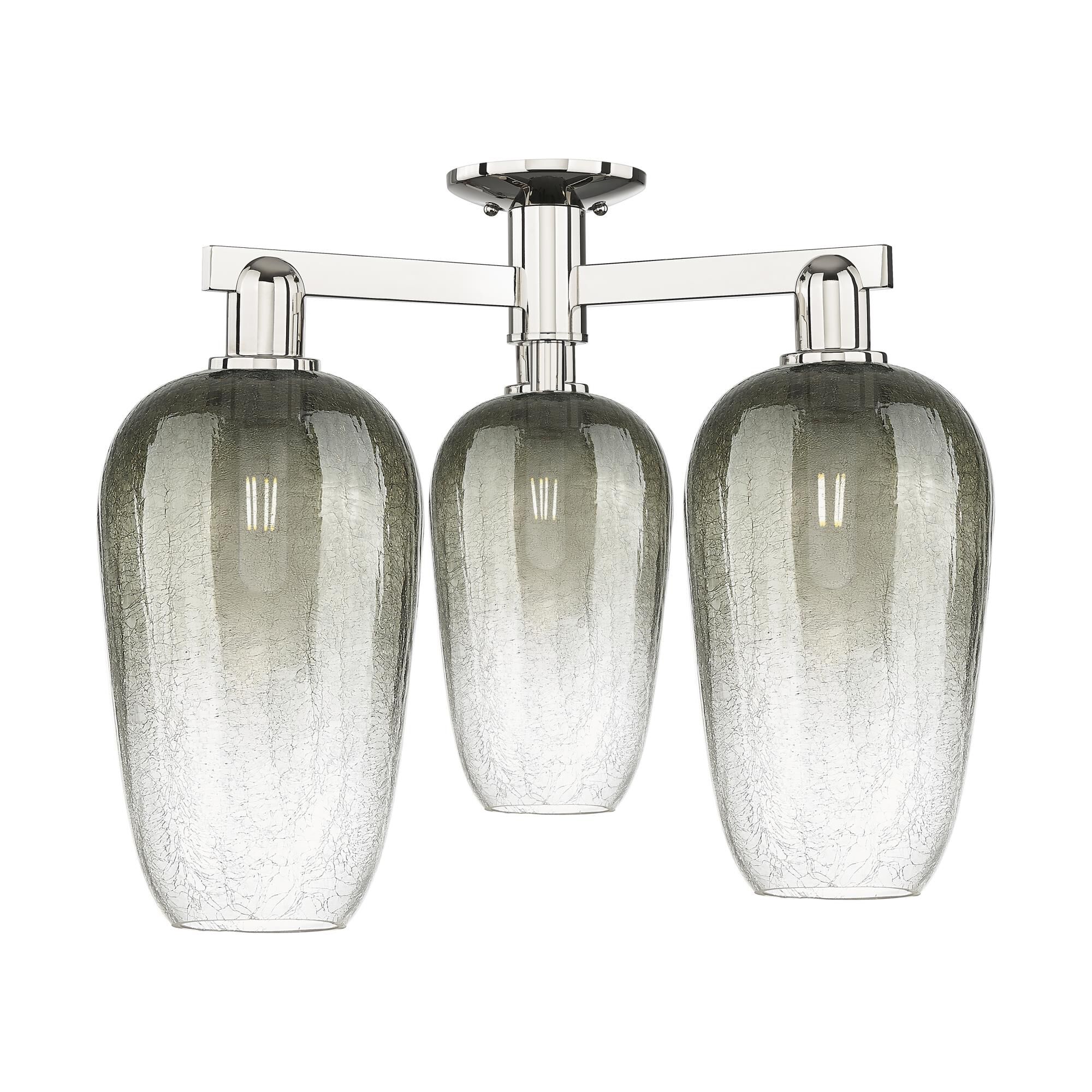 Bruno Marashlian Brookhaven Flute 25 Inch Semi Flush Mount by Innovations Lighting