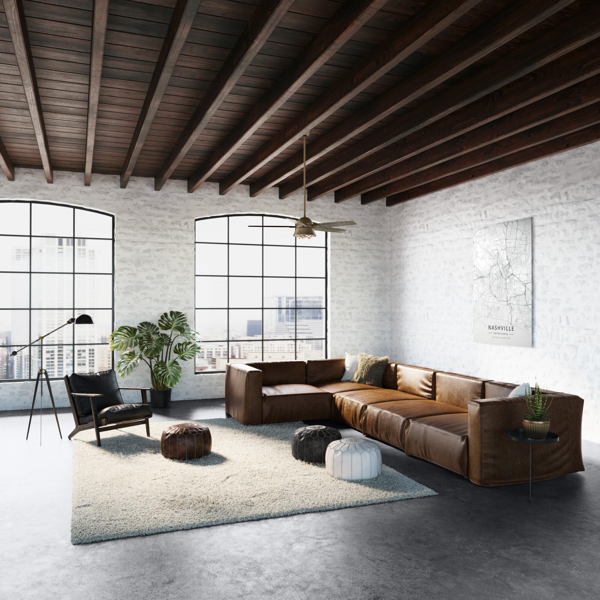 Hampshire 52 Inch Ceiling Fan with Light Kit by Hunter Fan