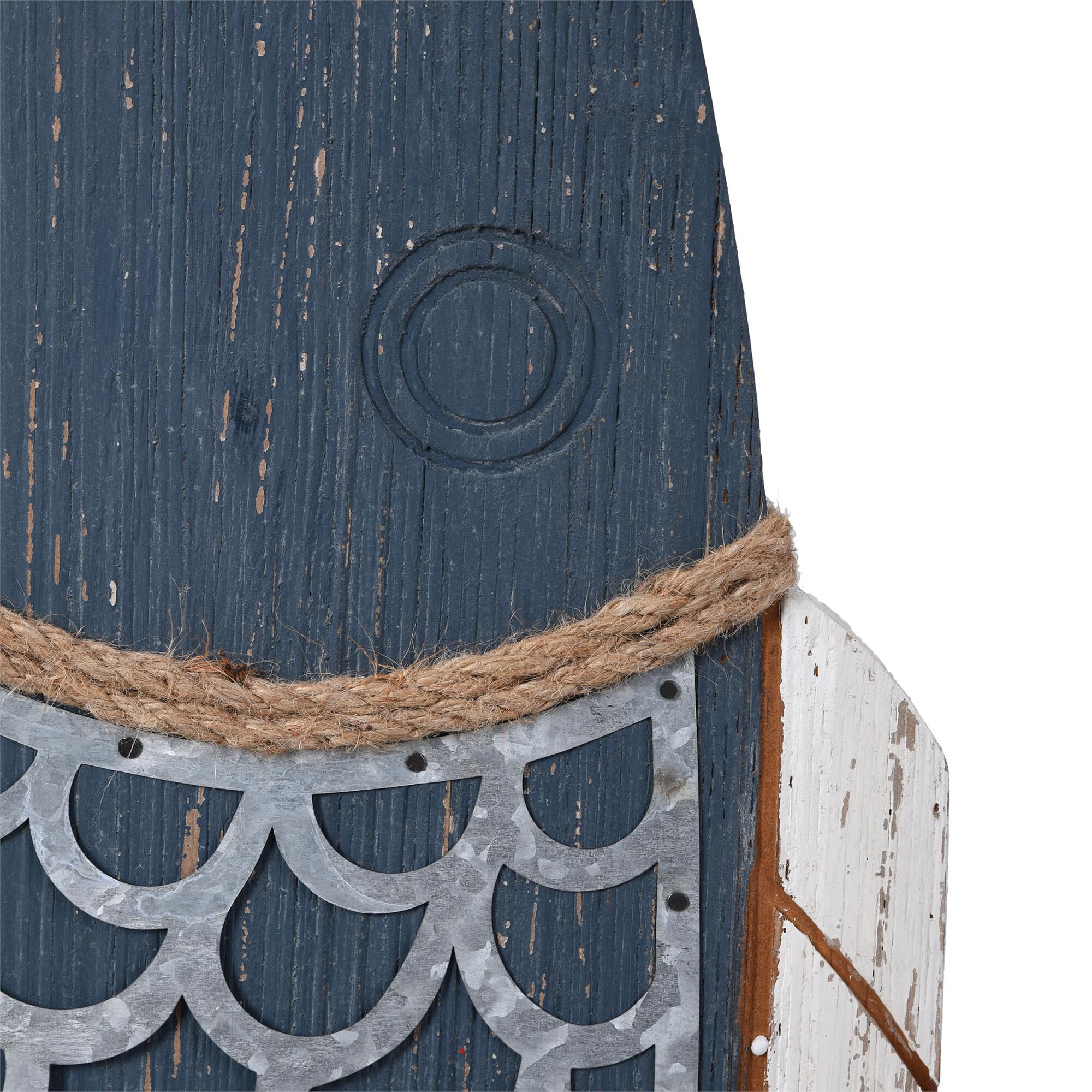 Shown in Dark Blue, White finish