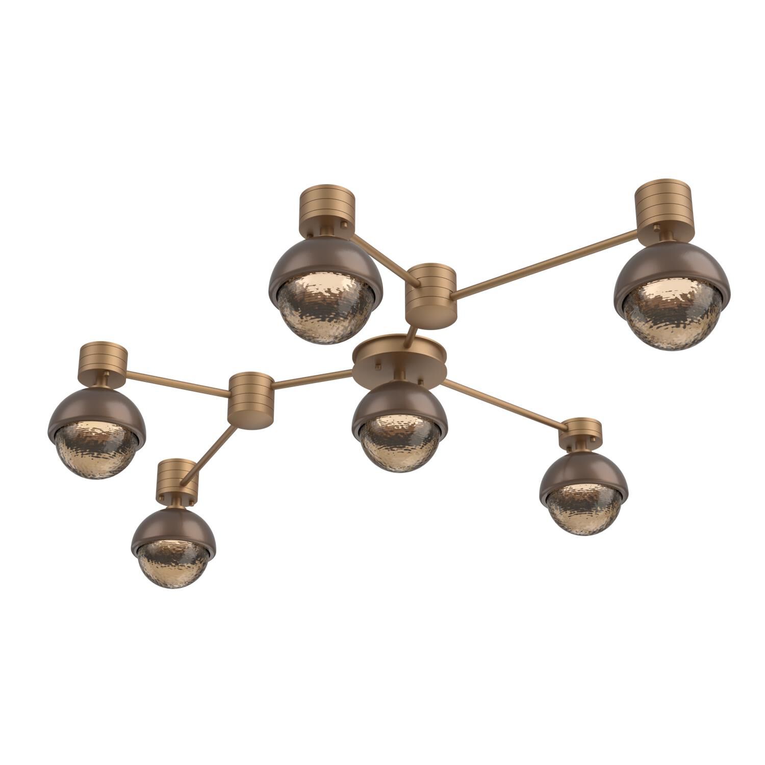 Levi Wilson Cabochon 41 Inch Flush Mount by Hammerton Studio