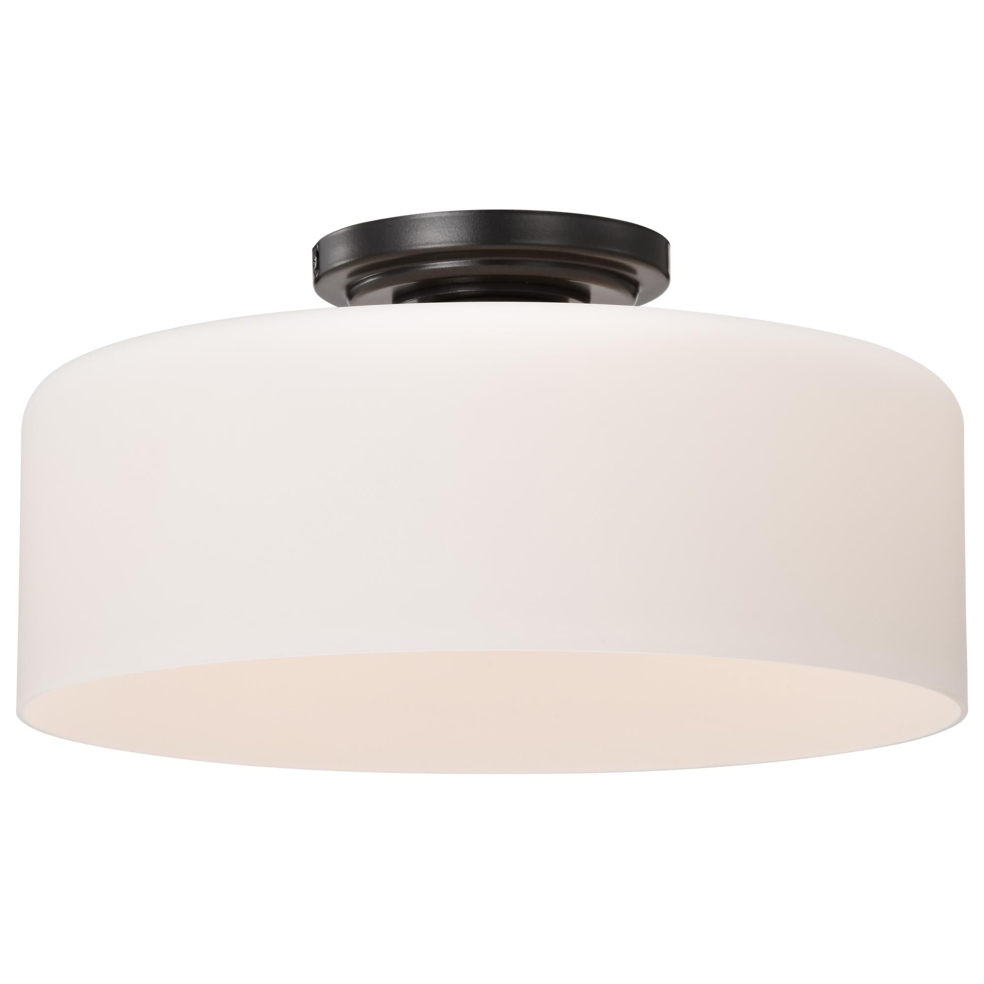 Warren 13 Inch Semi Flush Mount by Nuvo Lighting