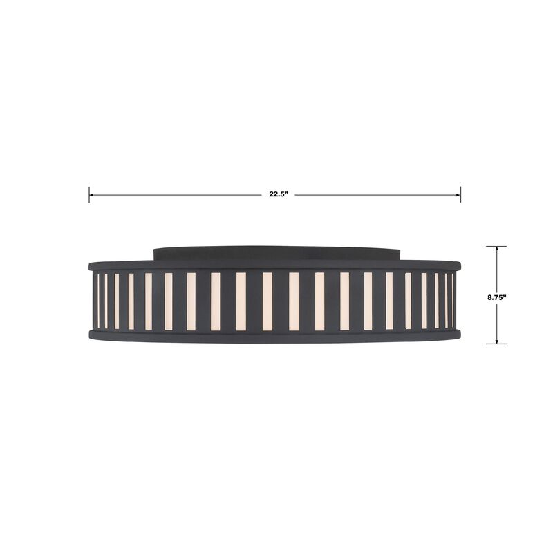 Kendal 22 Inch 4 Light Flush Mount by Crystorama