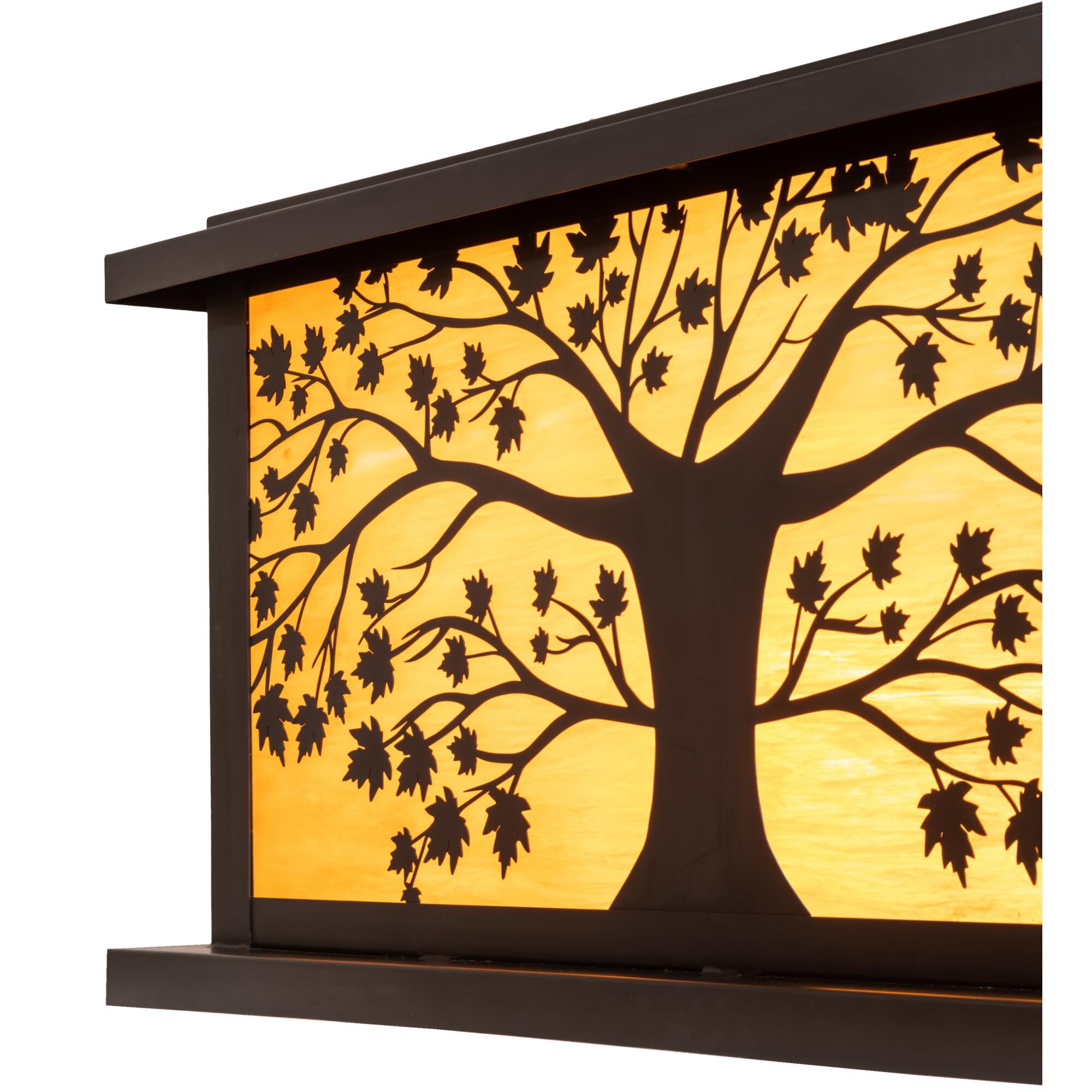 Maple Tree 16 Inch Tall 4 Light Outdoor Pier Lamp by Meyda Lighting