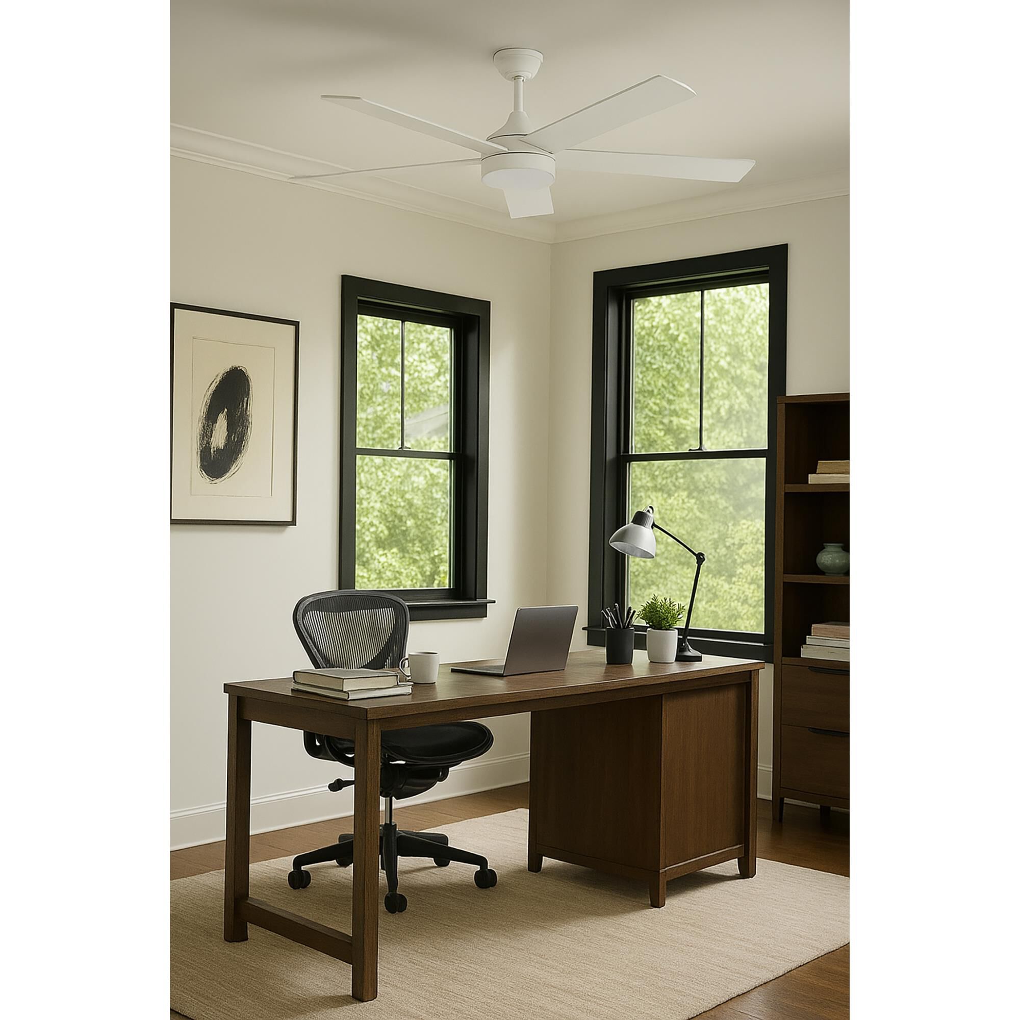 Shown in White finish and Frosted glass