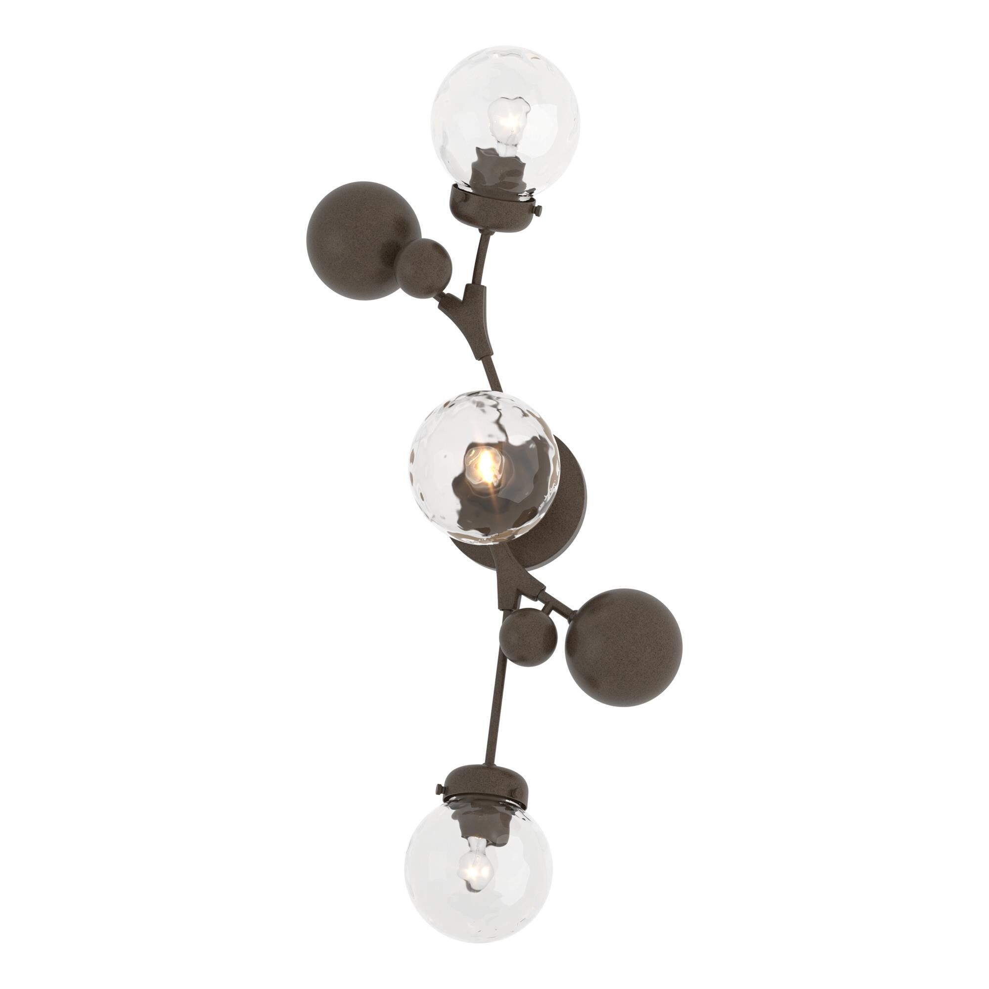 Shown in Bronze finish and Water glass