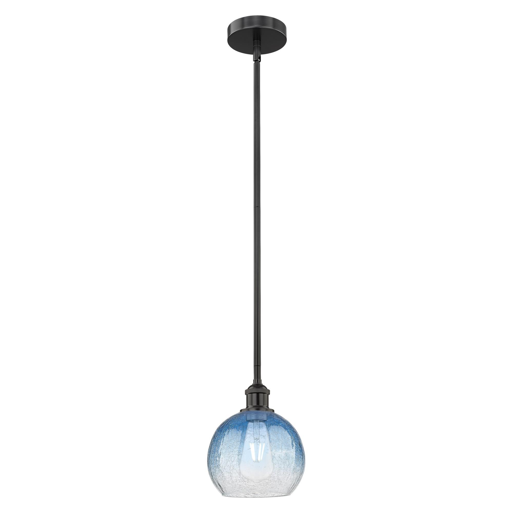 Shown in Matte Black finish and Sapphire Blue glass