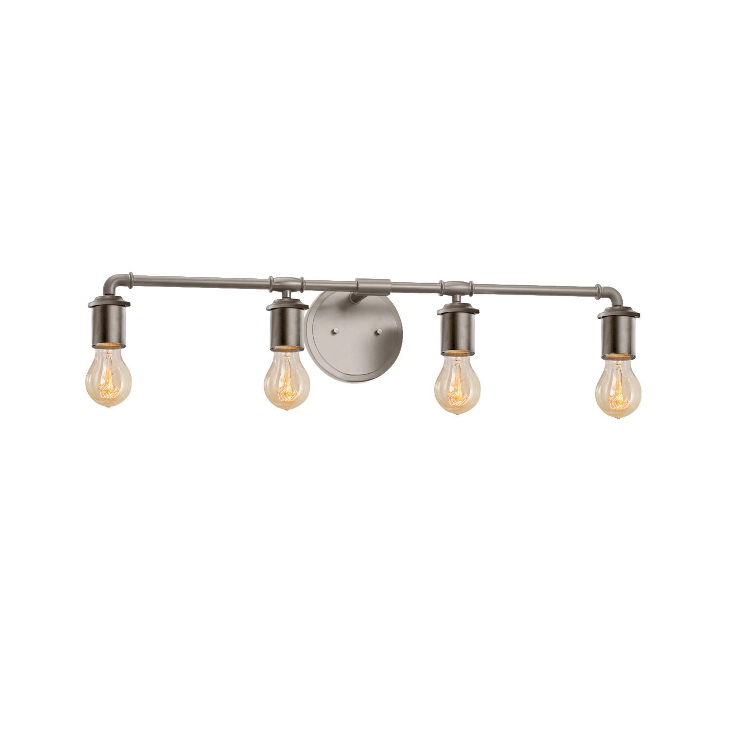 No Shade - Bronx 32 Inch 4 Light Bath Vanity Light by Justice Design Group