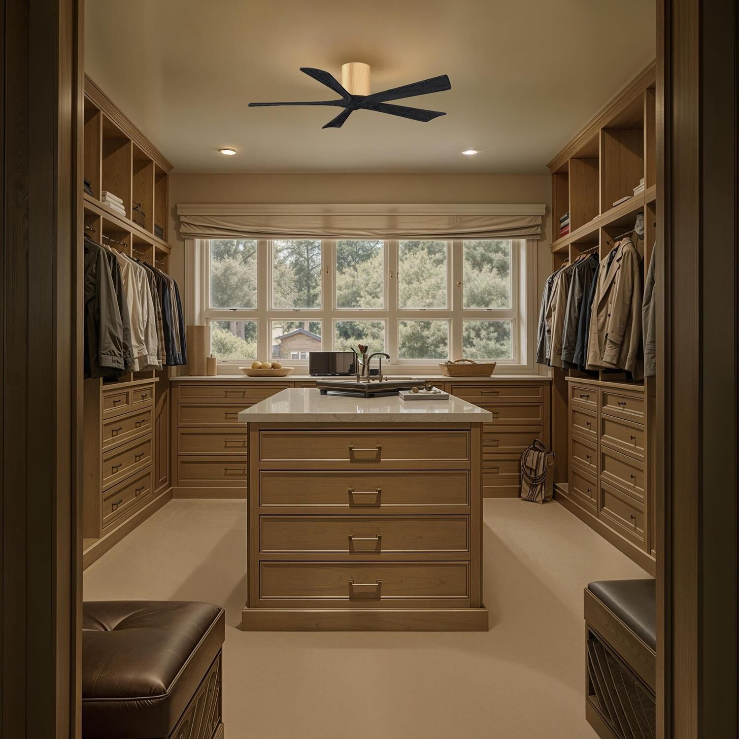 Irene 52 Inch Flush Mount Fan by Matthews Fan Company