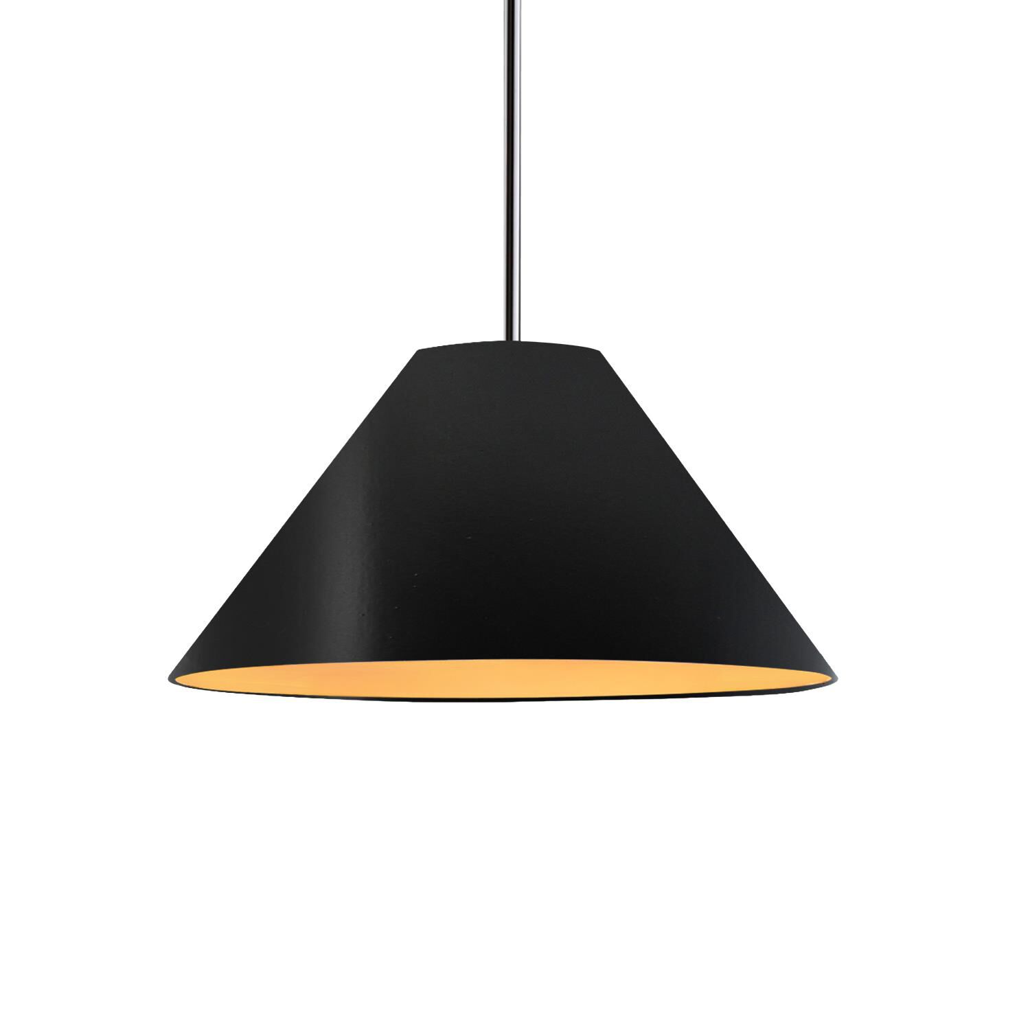 Shown in Polished Chrome finish and Carbon Matte Black with Champagne Gold Internal shade