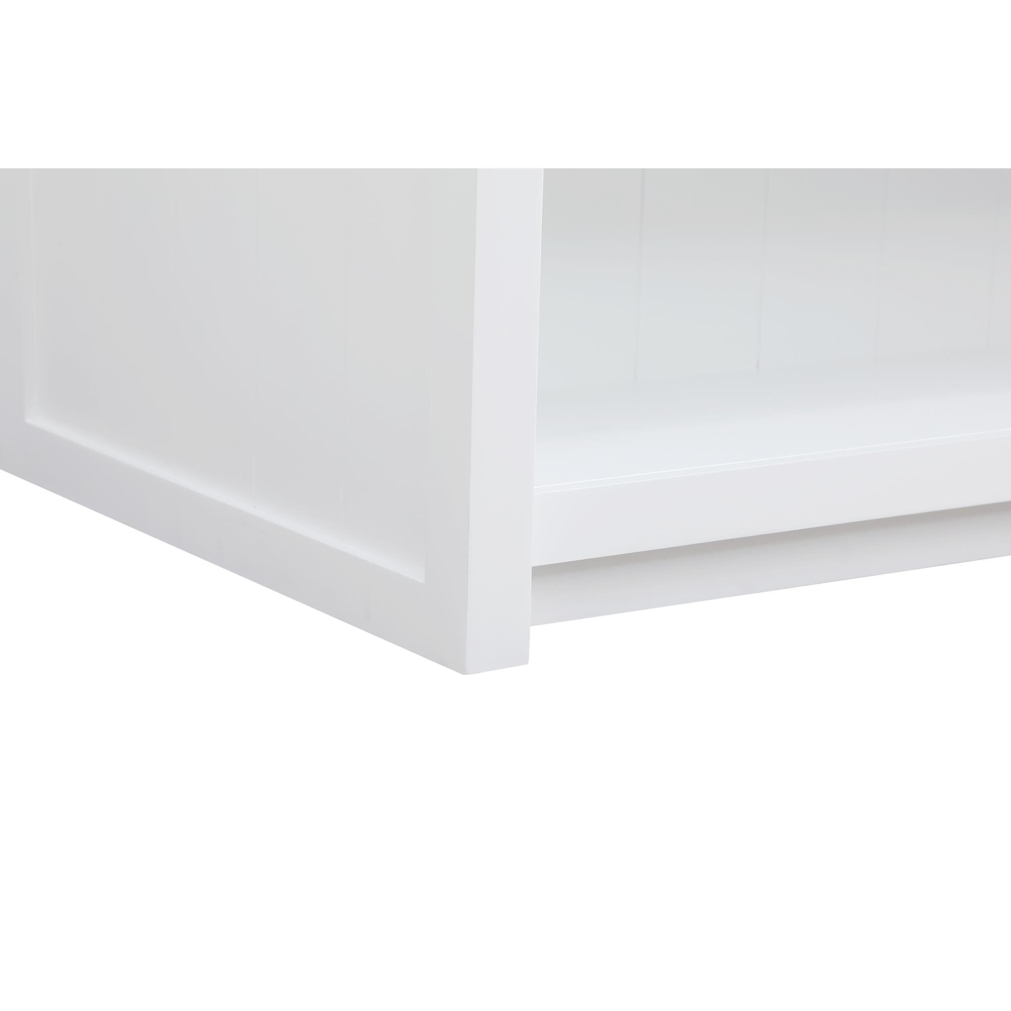 Shown in White finish