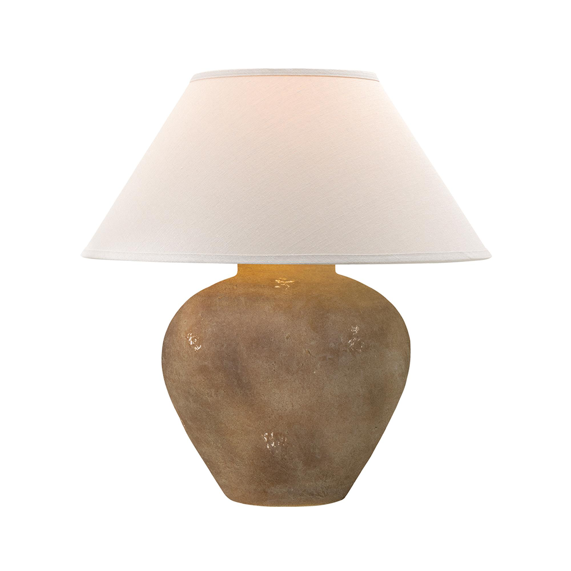 Shown in Reggio finish and Off-White Linen shade