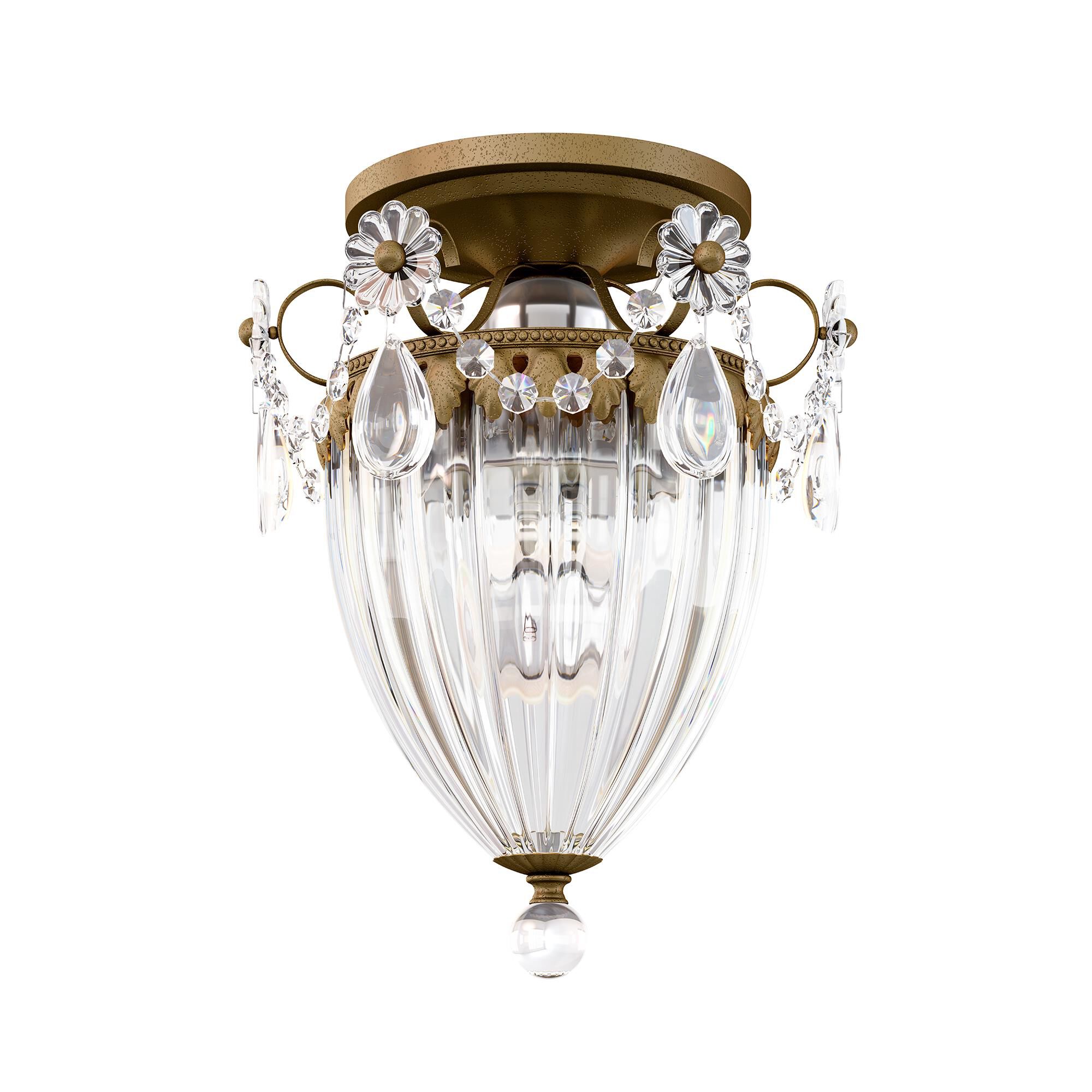 Shown in Etruscan Gold finish and Clear Radiance crystal