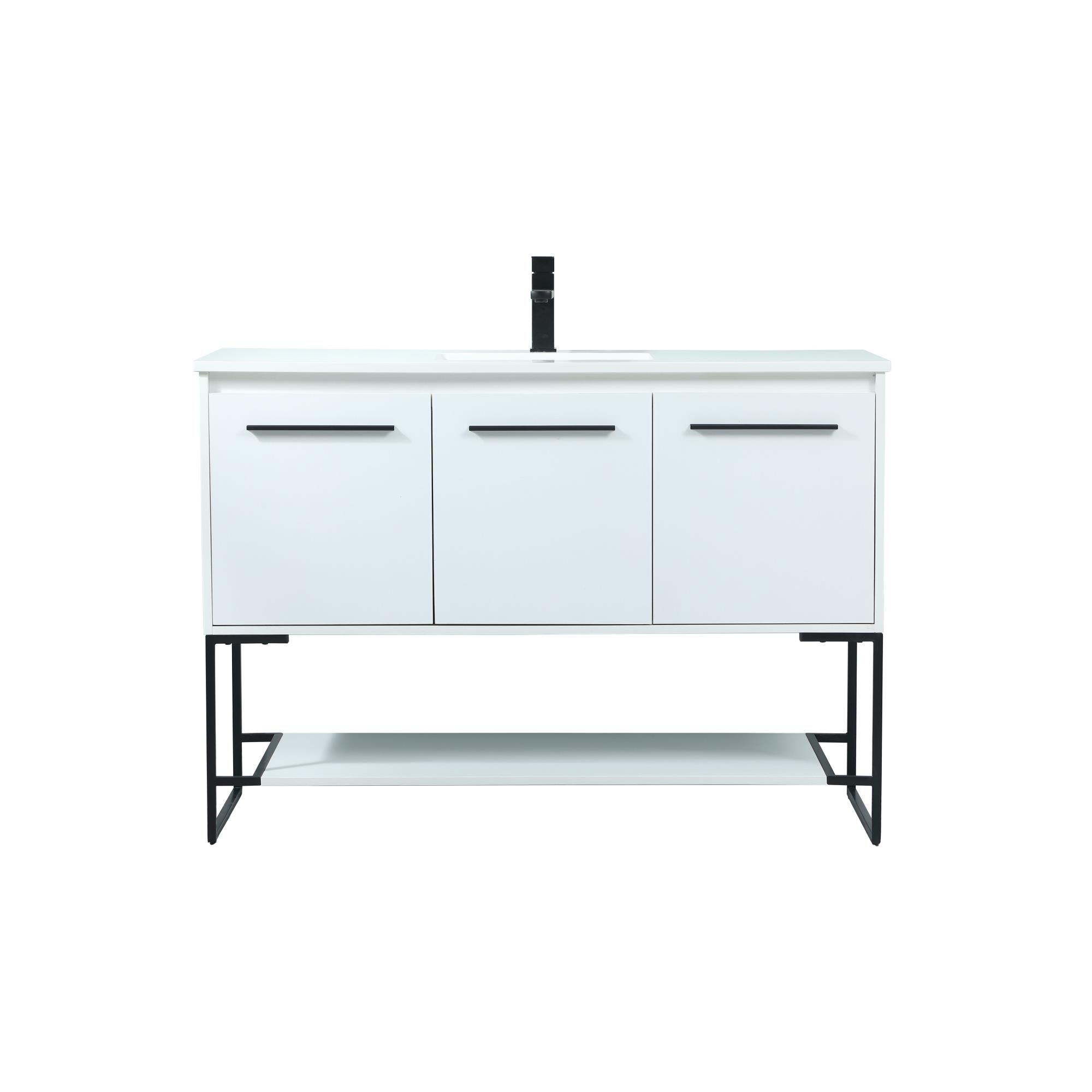 Shown in White finish