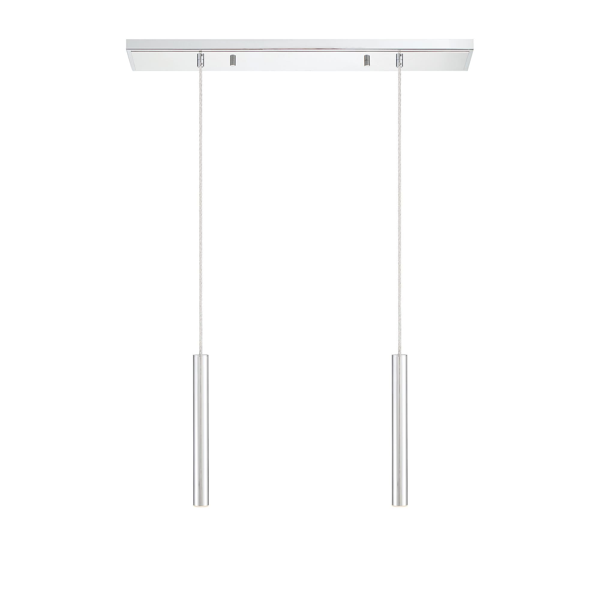 Shown in Chrome finish and Steel glass and Steel shade