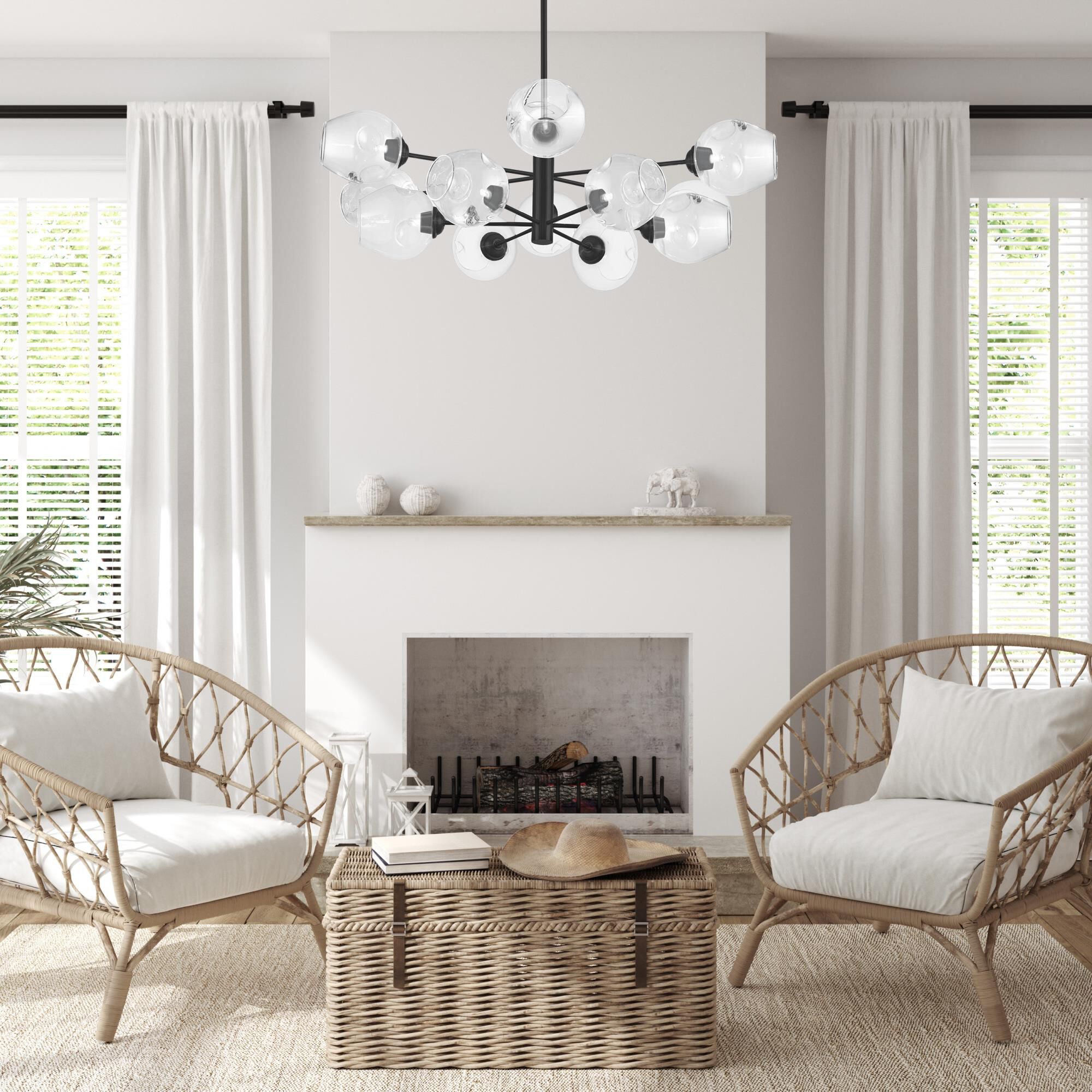 Abii 33 Inch 12 Light Chandelier by Dainolite