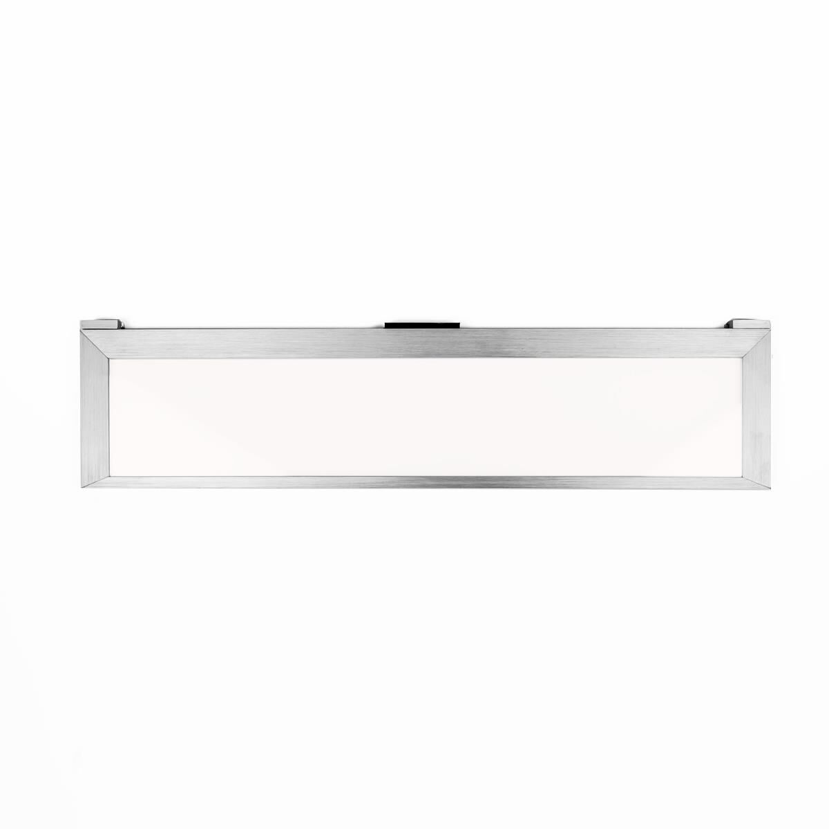 Shown in Brushed Aluminum finish and White Diffuser glass