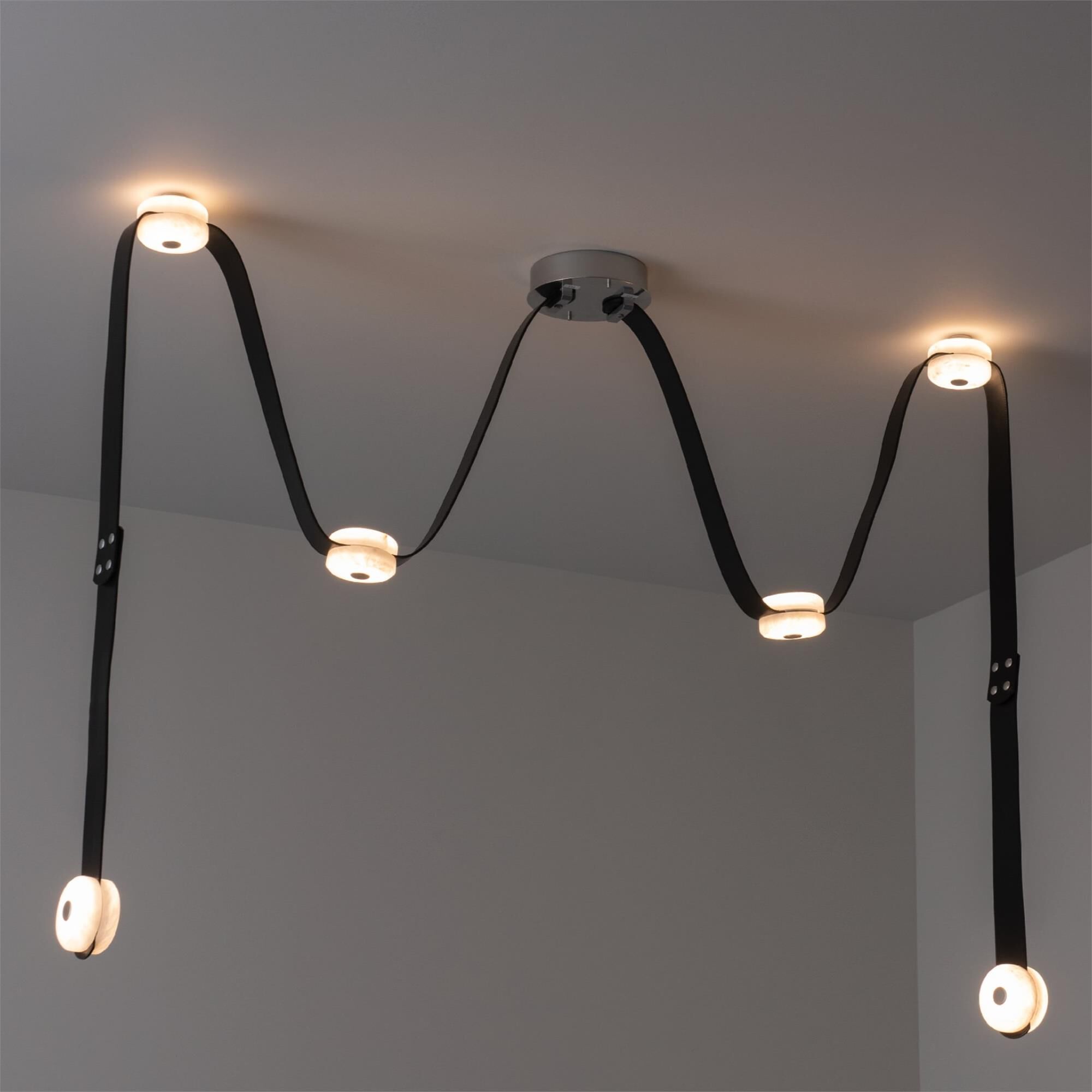 Snaps 58 Inch Multi Light Pendant by Hubbardton Forge