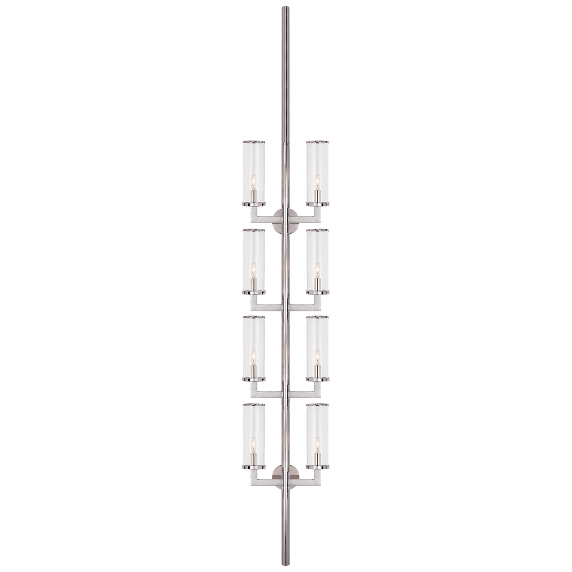 Shown in Polished Nickel finish and Clear glass