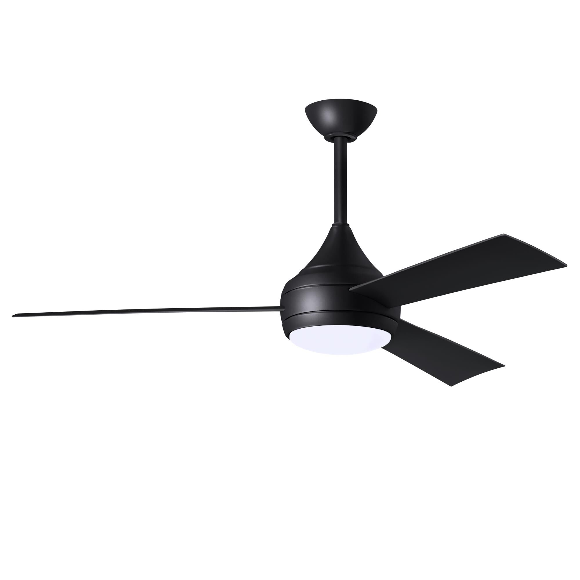 Donaire Outdoor Coastal Wet Rated 52 Inch Ceiling Fan with Light Kit by Matthews Fan Company