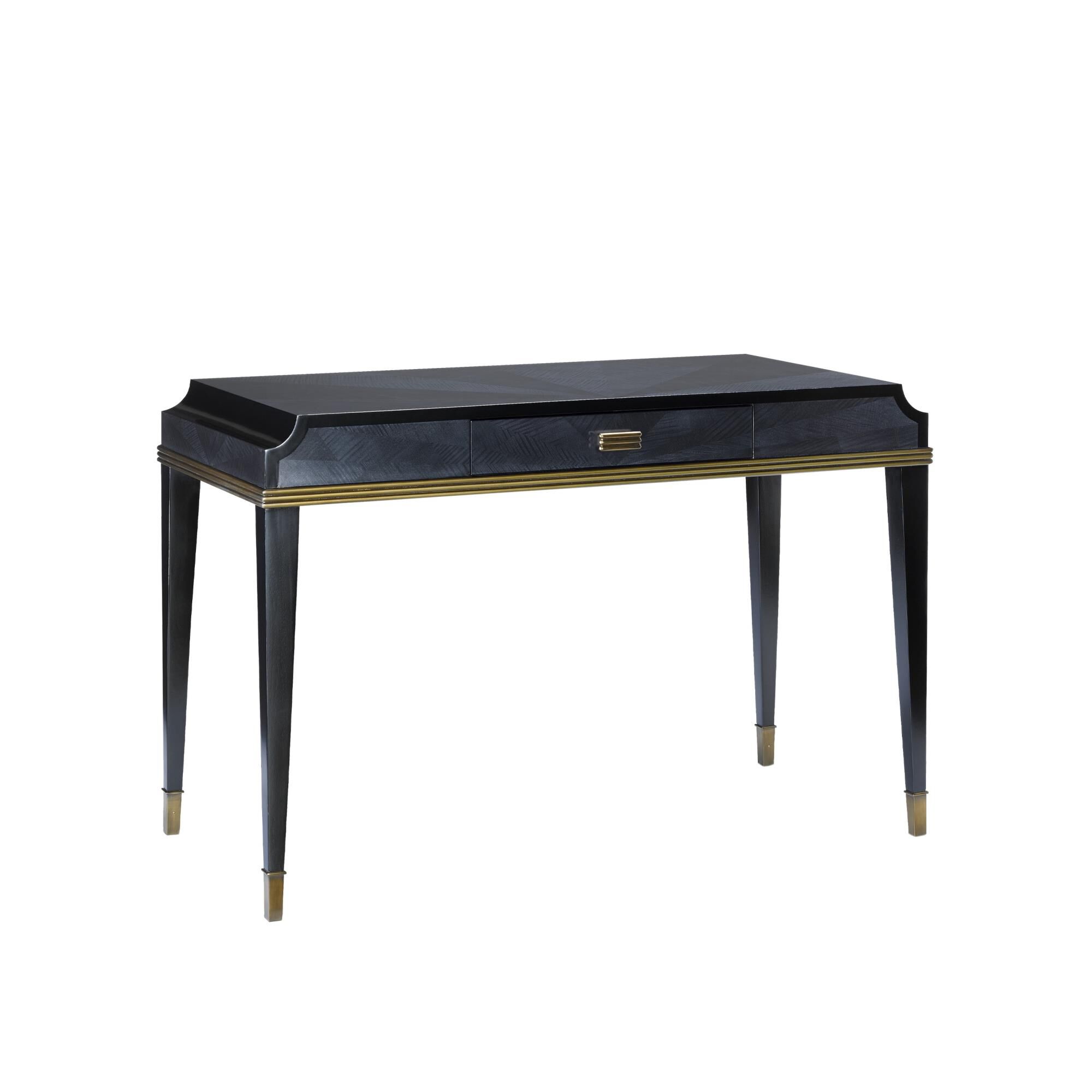 Shown in Dark Sapphire/Caviar Black/Antique Brass finish