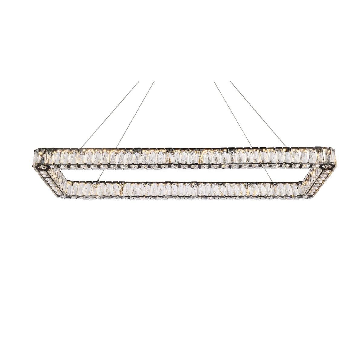 Elegant Lighting Monroe 50 Inch LED Linear Suspension Light