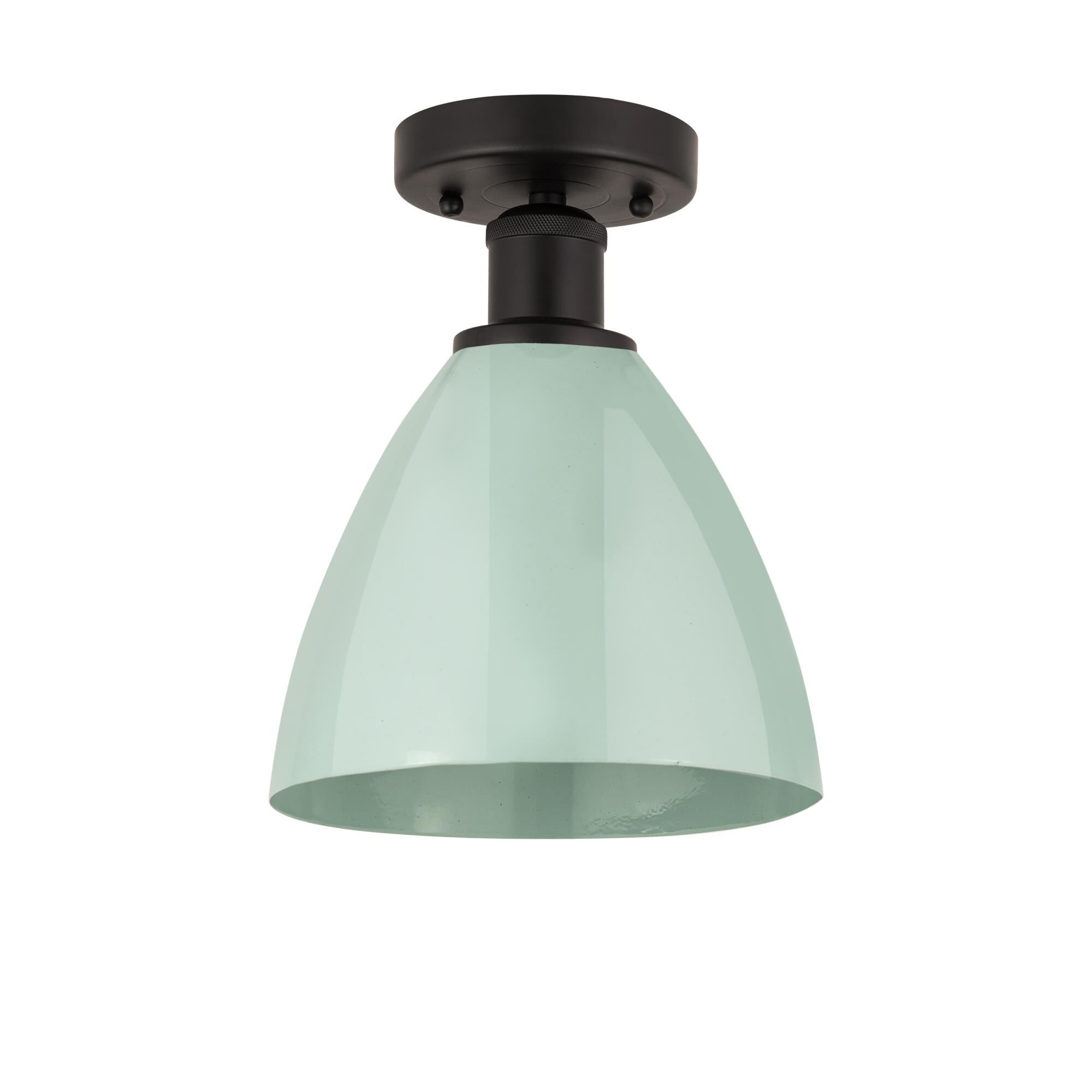 Shown in Oil Rubbed Bronze and Seafoam finish and Seafoam Metal shade