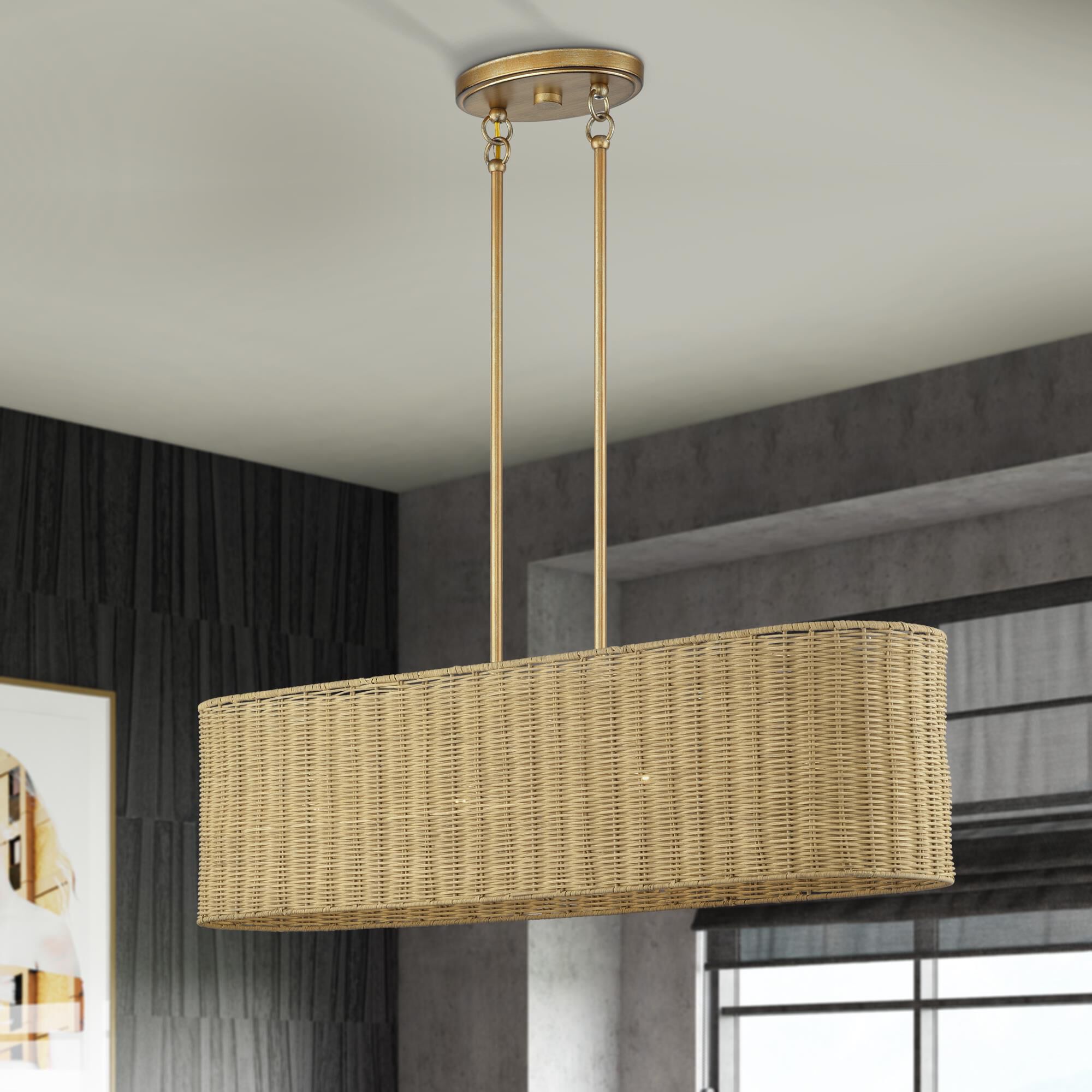 Weavington 36 Inch Linear Suspension Light by Livex Lighting