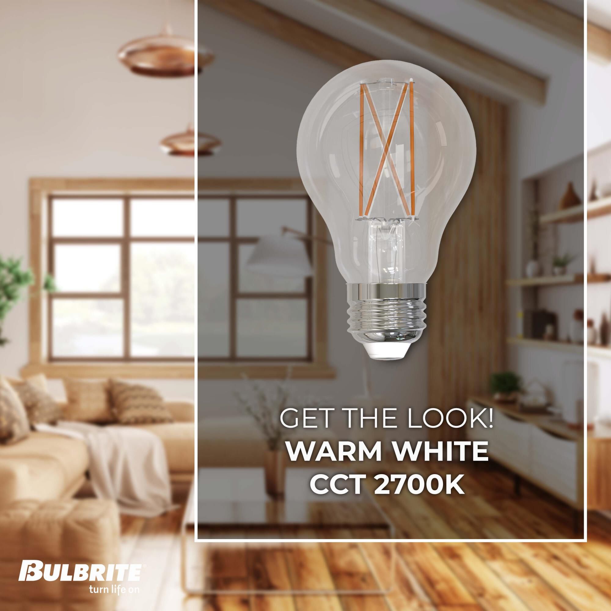 Dimmable 5 Watt 2700K A19 LED Light Bulb by Bulbrite