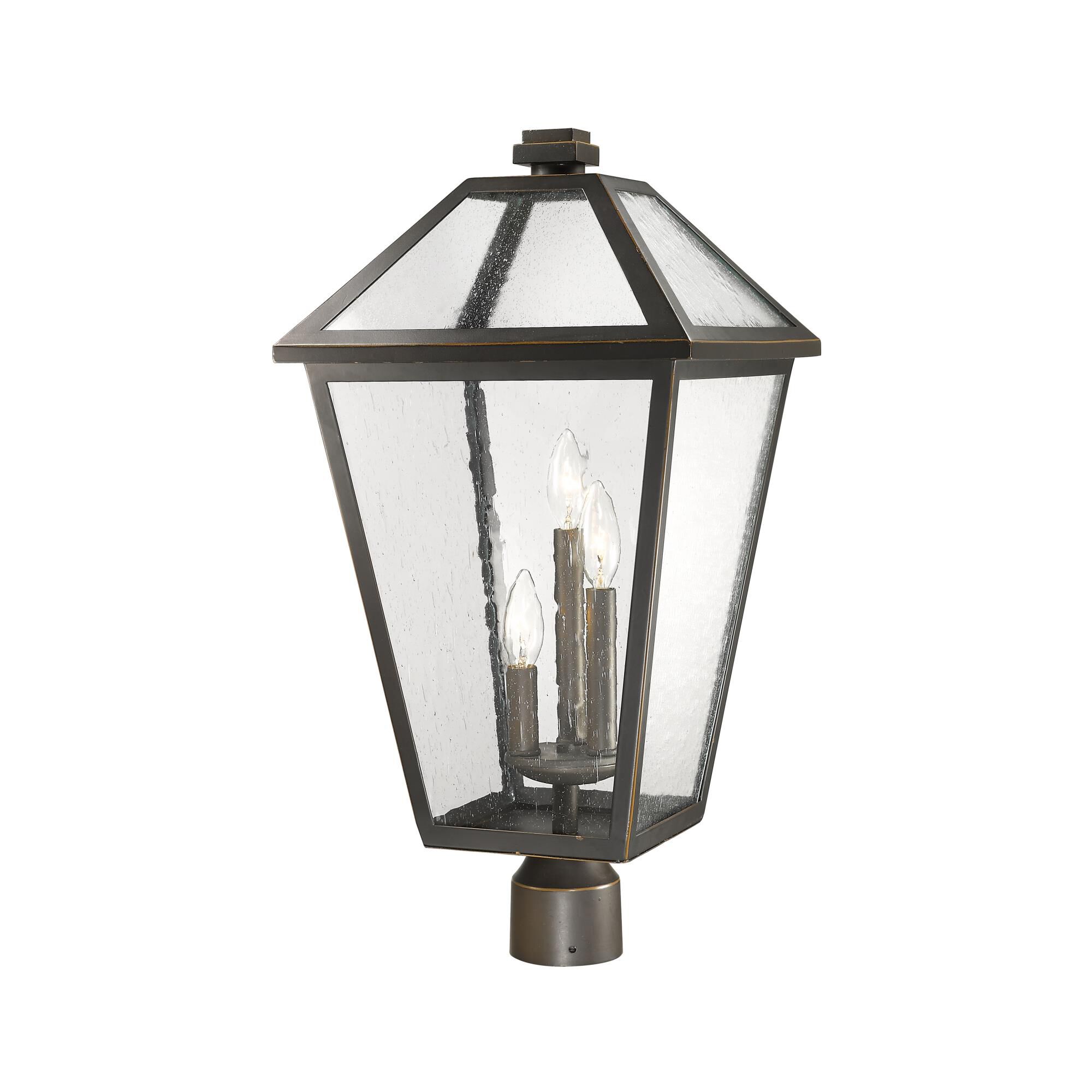 Talbot 24 Inch Tall 3 Light Outdoor Post Lamp by Z-Lite - Clearance