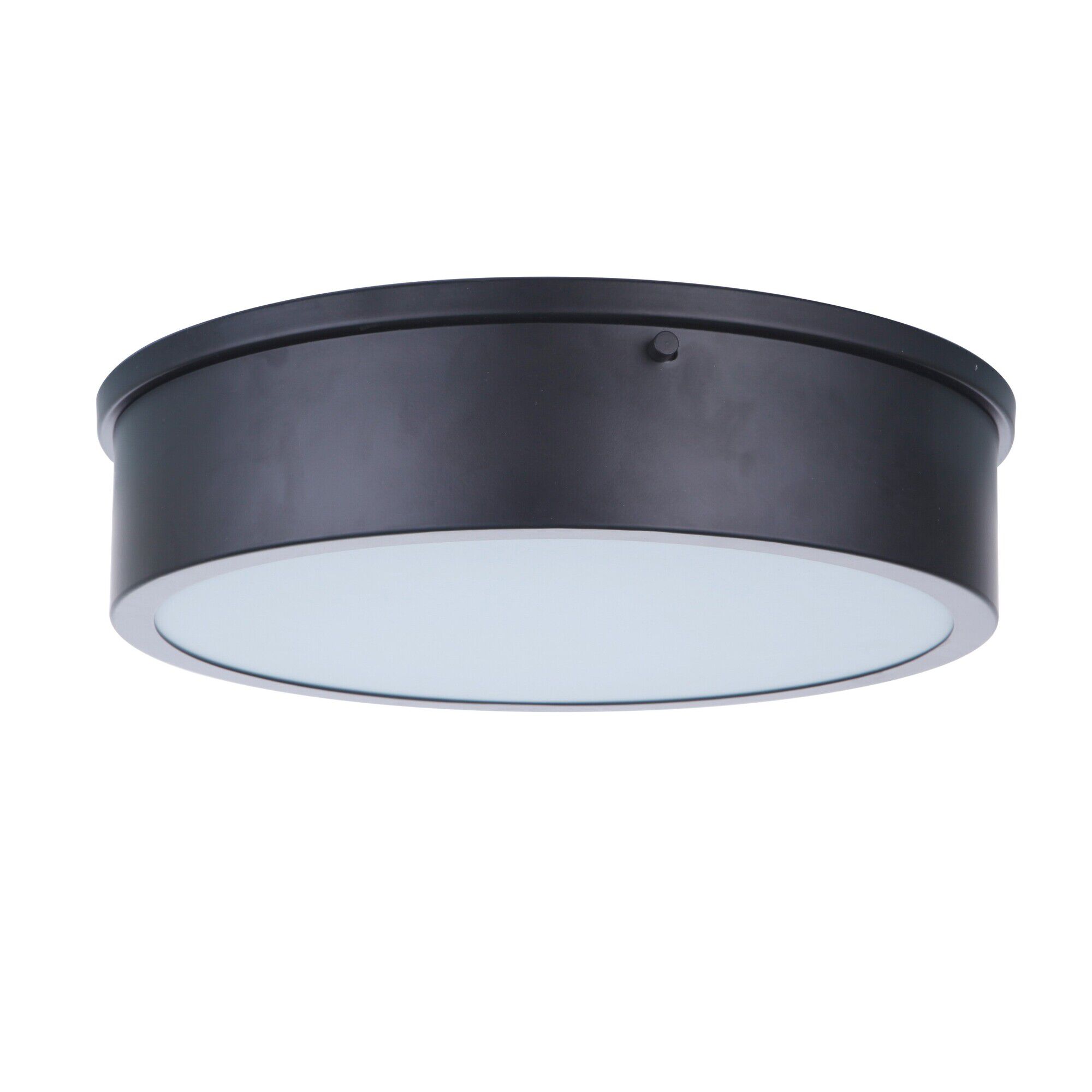 Shown in Flat Black finish and White glass and Acrylic shade