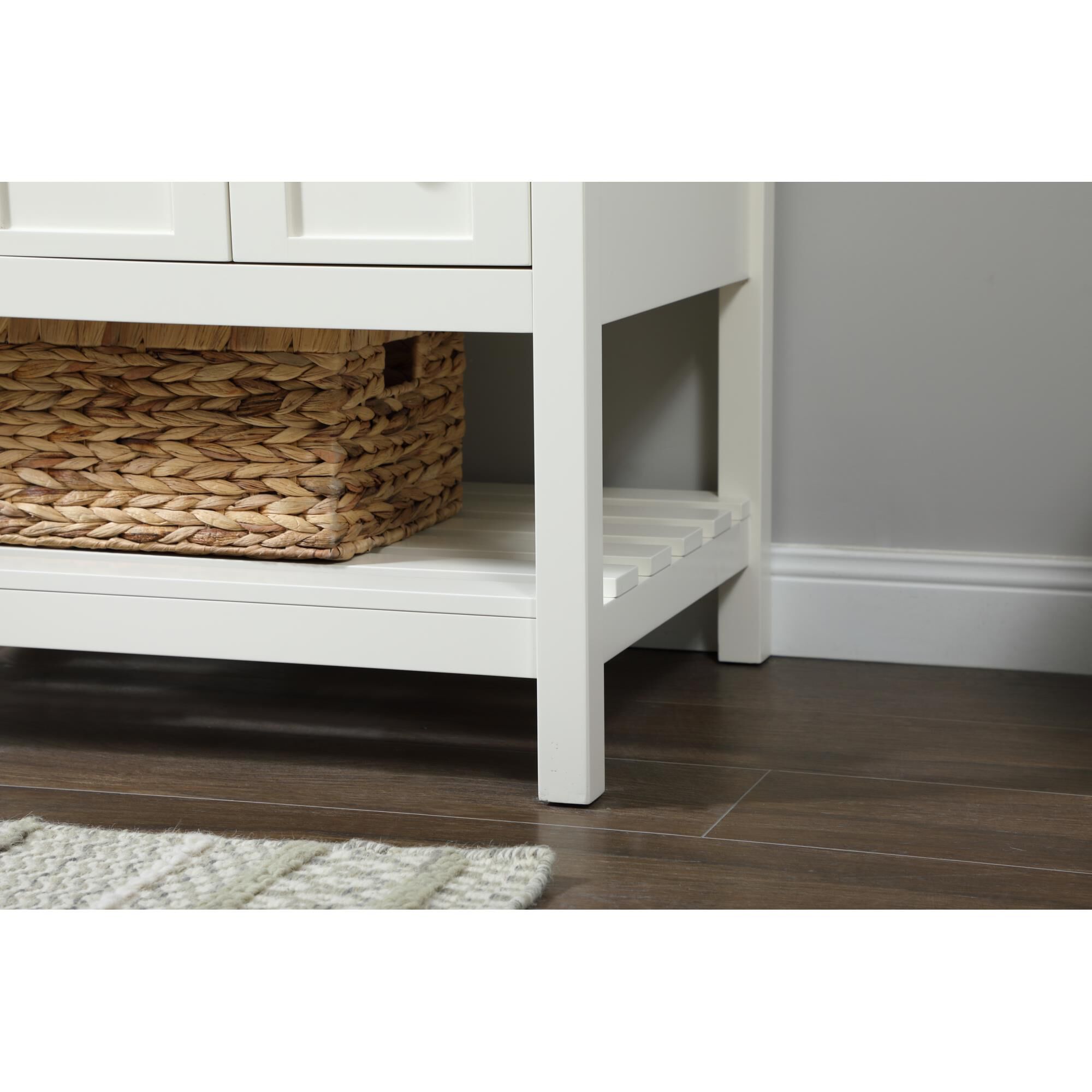 Shown in White finish